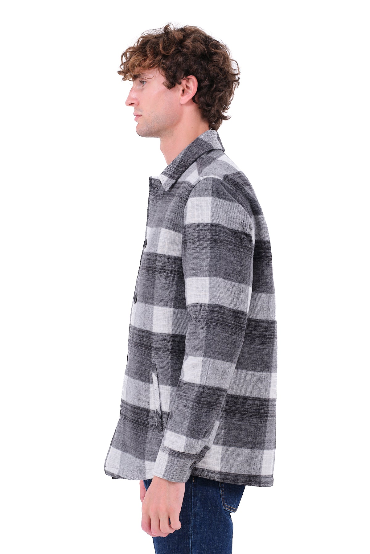 ΑΝΔΡΙΚΟ OVERSHIRT LES GENT'S ΚΑΡΟ ΓΚΡΙ ΑΝΟΙΧΤΟ