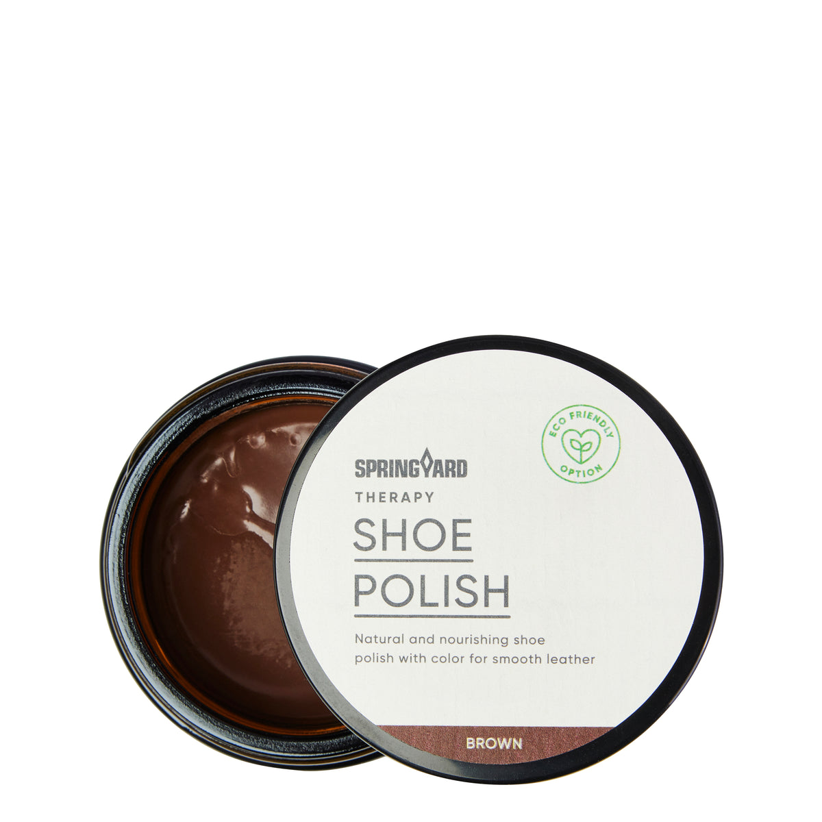 SHOE POLISH BROWN 60ML SPRINGYARD