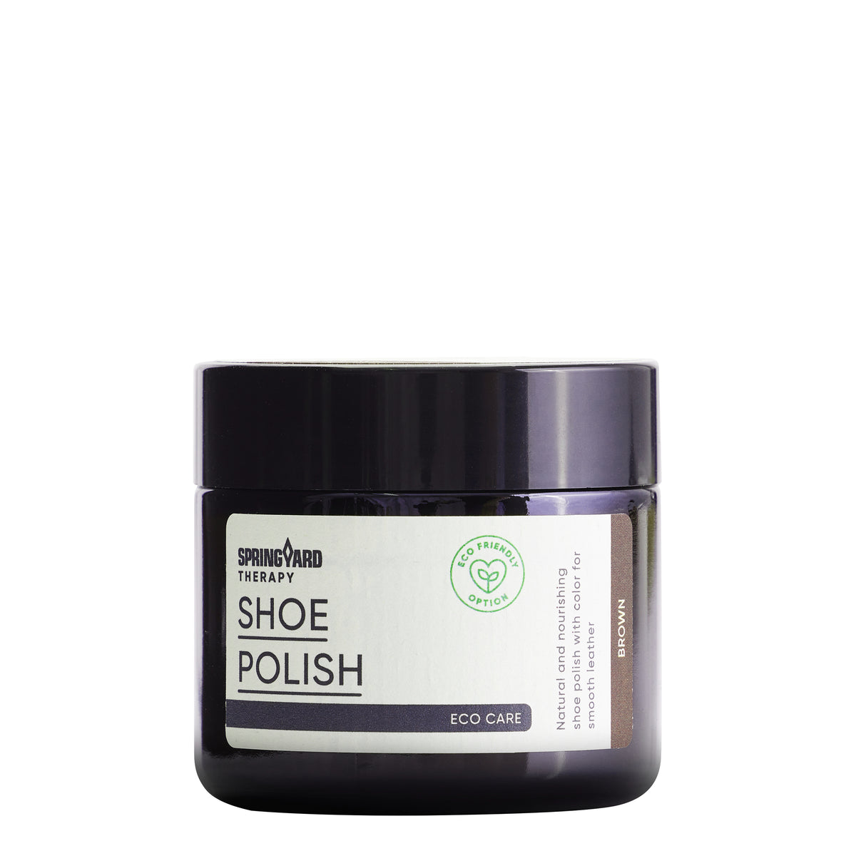 SHOE POLISH BROWN 60ML SPRINGYARD