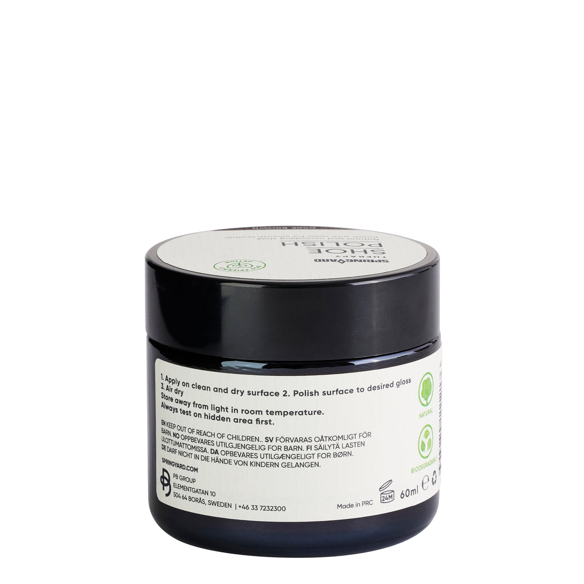 SHOE POLISH DARK BROWN 60ML SPRINGYARD