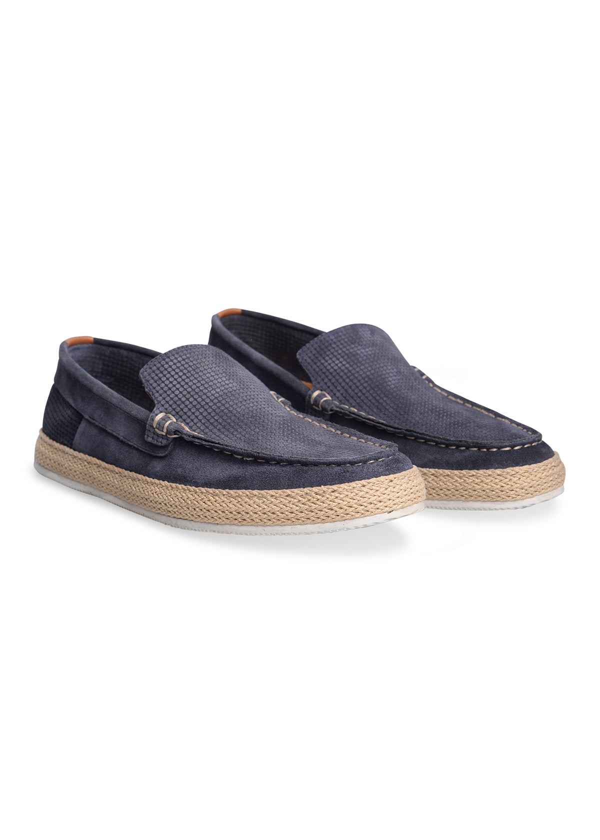 ΑΝΔΡΙΚΕΣ ΔΕΡΜΑΤΙΝΕΣ SUEDE ΕΣΠΑΝΤΡΙΓΙΕΣ PORTOBELLO'S ΣΕ ΜΠΛΕ ΧΡΩΜΑ ΜΕ ΜΙΚΡΟΣΧΕΔΙΟ