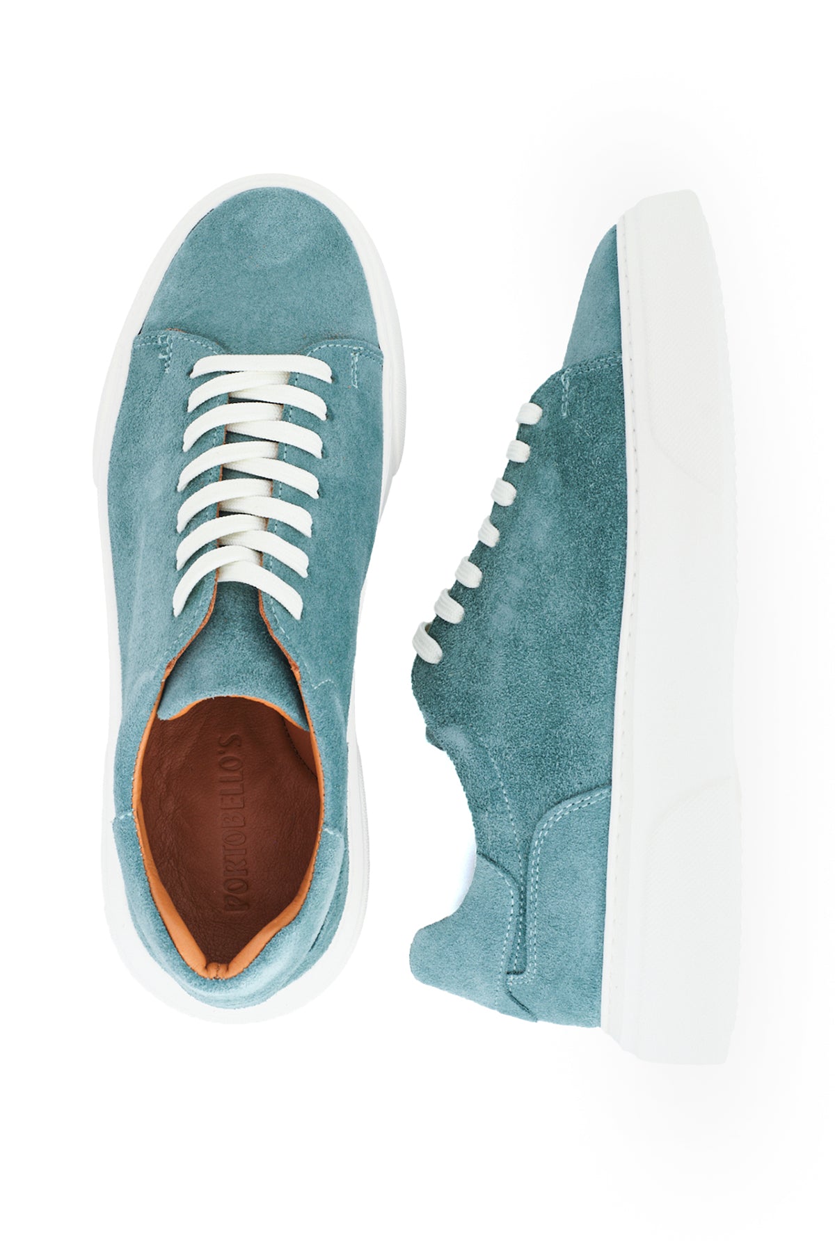 ΑΝΔΡΙΚΑ ΠΑΠΟΥΤΣΙΑ SUEDE SNEAKERS ΟΙΝΟΠΝΕΥΜΑΤΙ PORTOBELLO'S