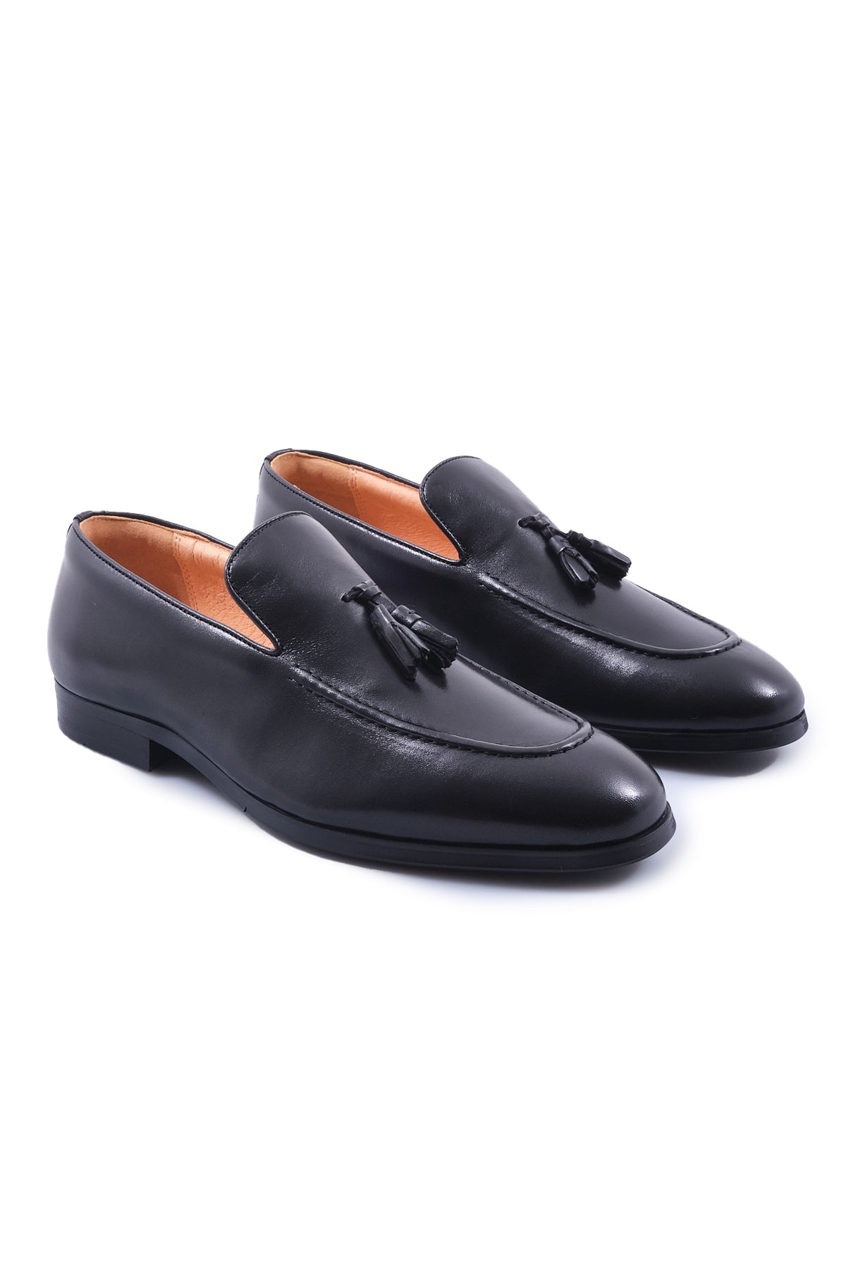 ΑΝΔΡΙΚΑ ΔΕΡΜΑΤΙΝΑ ΥΠΟΔΗΜΑΤΑ TASSEL LOAFERS PORTOBELLO'S ΣΕ ΜΑΥΡΟ ΧΡΩΜΑ
