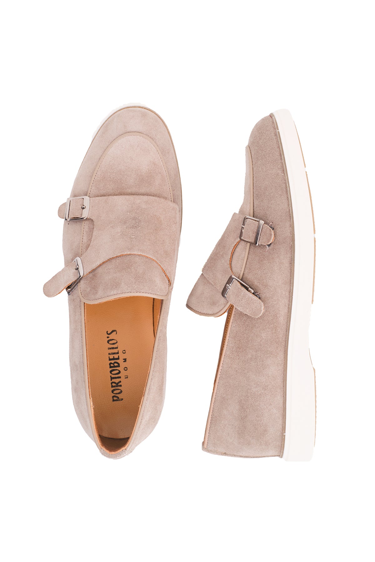 ΑΝΔΡΙΚΑ ΠΑΠΟΥΤΣΙΑ SUEDE DOUBLE MONK STRAPS PORTOBELLO'S