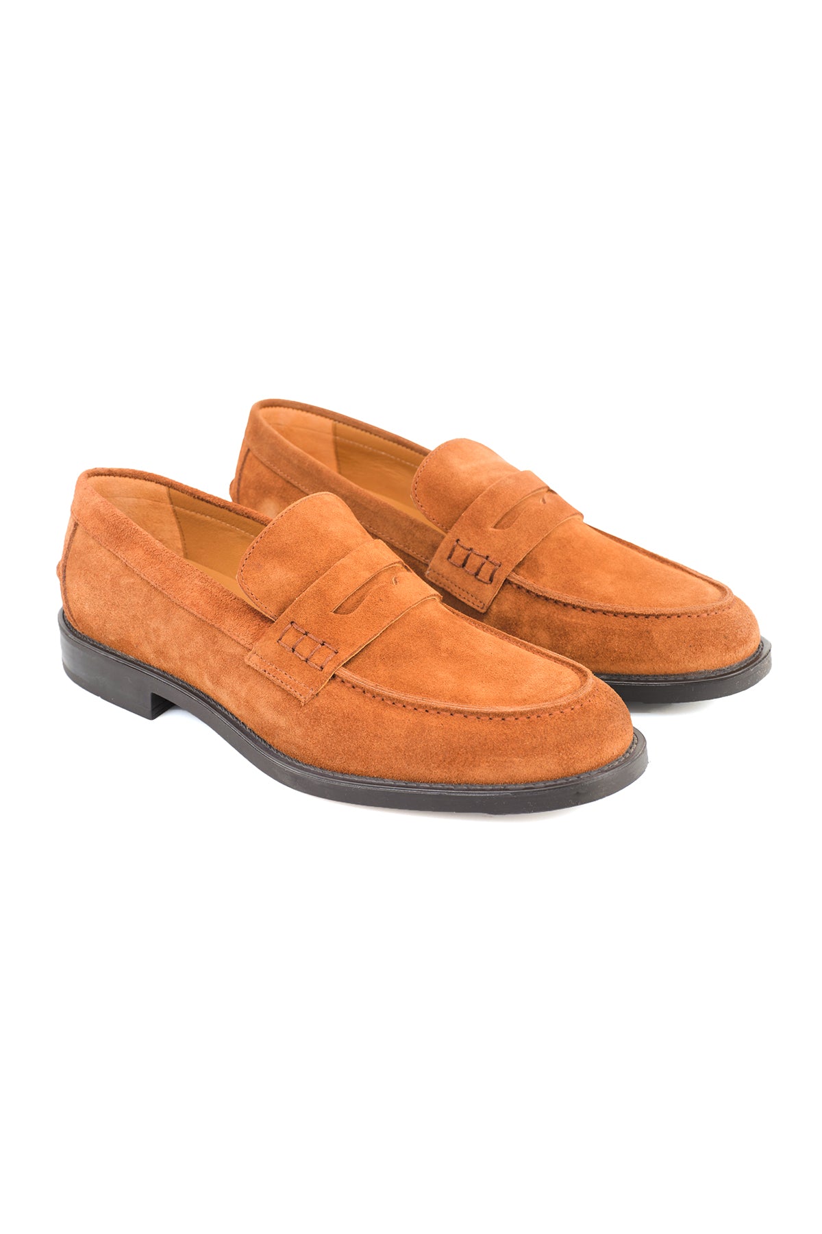 ΑΝΔΡΙΚΑ ΠΑΠΟΥΤΣΙΑ SUEDE PENNY LOAFERS ΤΑΜΠΑ PORTOBELLO'S
