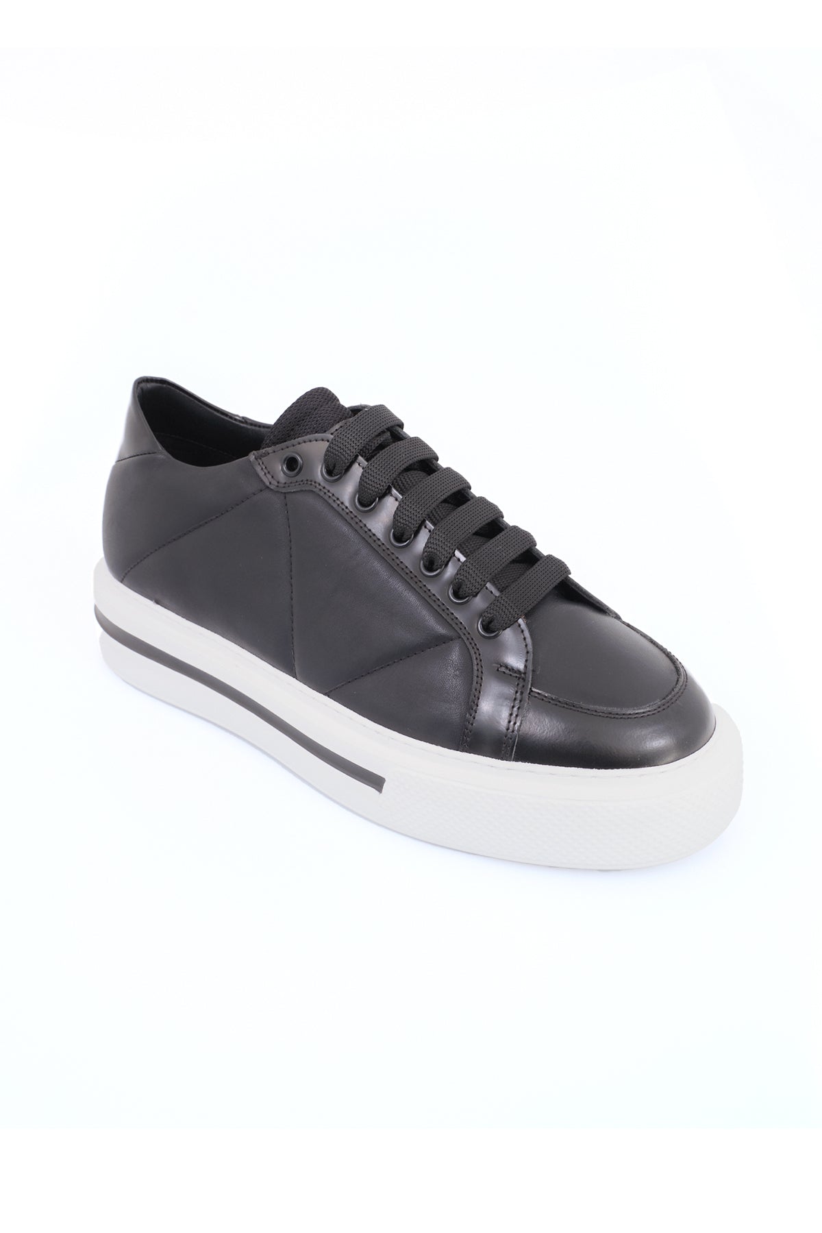ΑΝΔΡΙΚΑ ΠΑΠΟΥΤΣΙΑ SNEAKERS ΜΑΥΡΑ ΜΕ ΧΟΝΤΡΗ ΣΟΛΑ PORTOBELLO'S