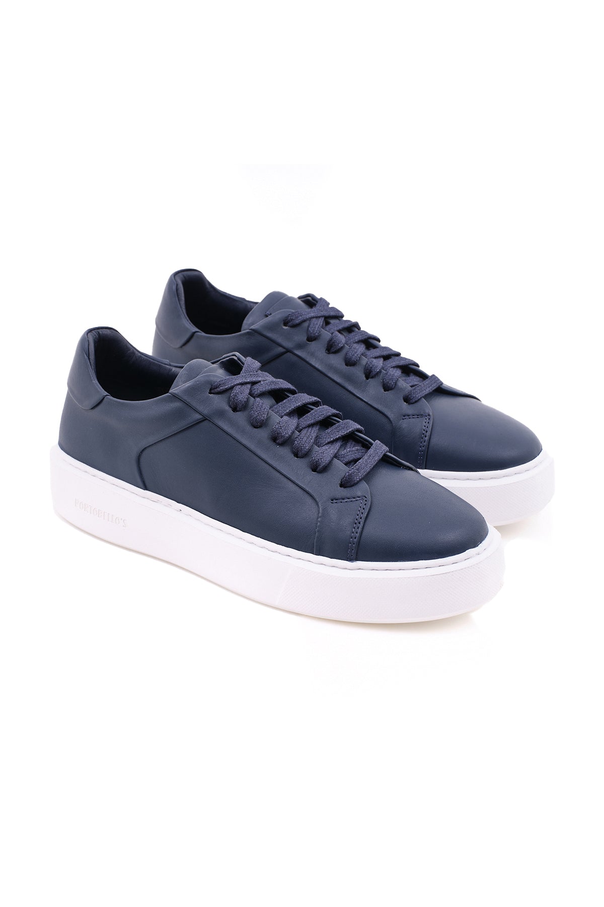 ΑΝΔΡΙΚΑ ΜΠΛΕ SNEAKERS  ΜΕ ΧΟΝΤΡΗ ΣΟΛΑ PORTOBELLO'S