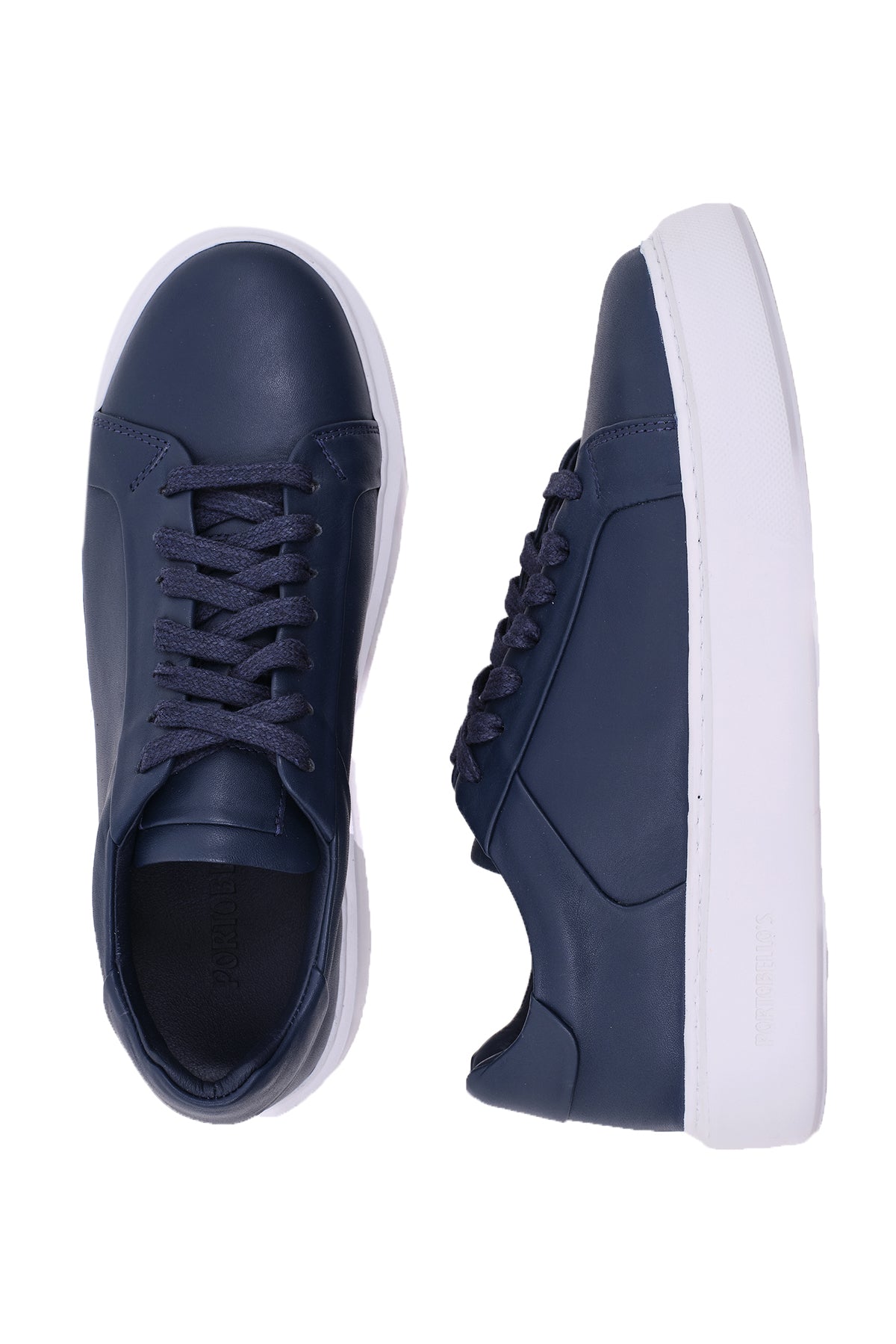 ΑΝΔΡΙΚΑ ΜΠΛΕ SNEAKERS  ΜΕ ΧΟΝΤΡΗ ΣΟΛΑ PORTOBELLO'S