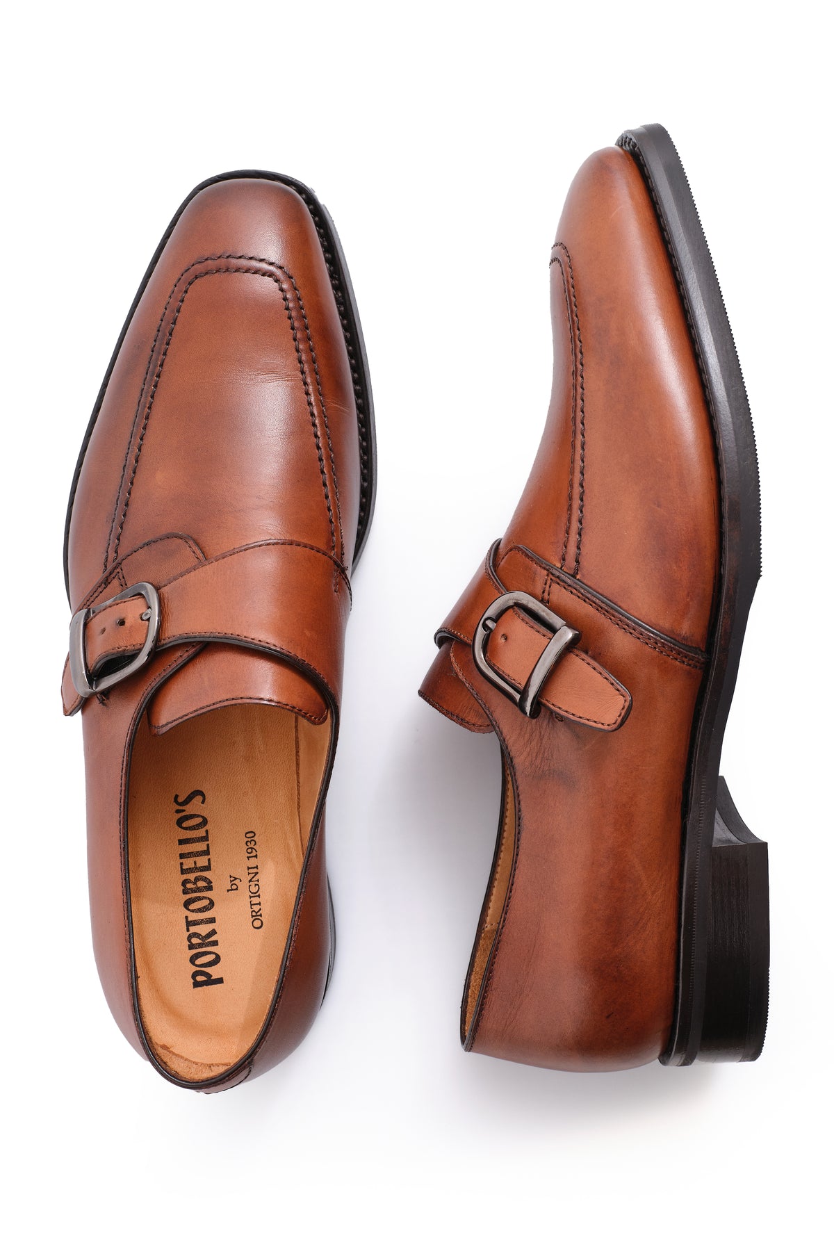 ΑΝΔΡΙΚΑ ΤΑΜΠΑ ΥΠΟΔΗΜΑΤΑ MONK STRAPS ORTIGNI