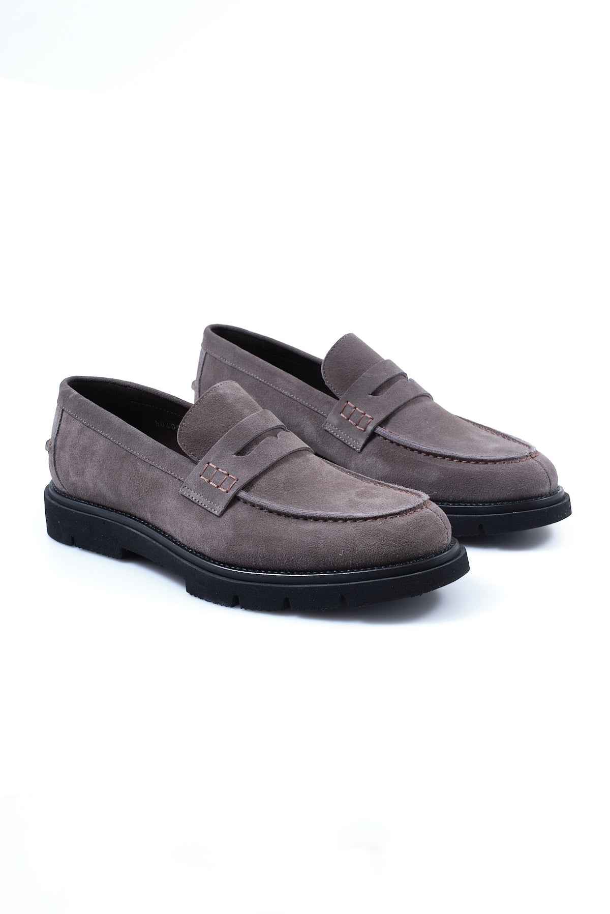 ΑΝΔΡΙΚΑ SUEDE ΓΚΡΙ ΥΠΟΔΗΜΑΤΑ LOAFERS PORTOBELLO'S