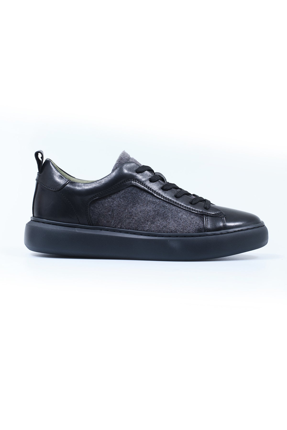 ΑΝΔΡΙΚΑ ΜΑΥΡΑ ΔΕΡΜΑΤΙΝΑ ΠΑΠΟΥΤΣΙΑ SNEAKERS PORTOBELLO'S
