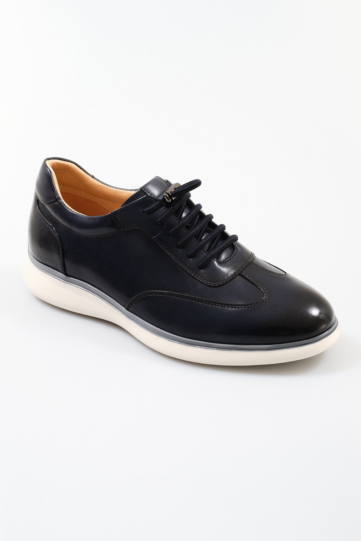 ΑΝΔΡΙΚΑ ΔΕΡΜΑΤΙΝΑ ΥΠΟΔΗΜΑΤΑ SNEAKERS PORTOBELLO'S ΣΕ ΜΠΛΕ ΧΡΩΜΑ