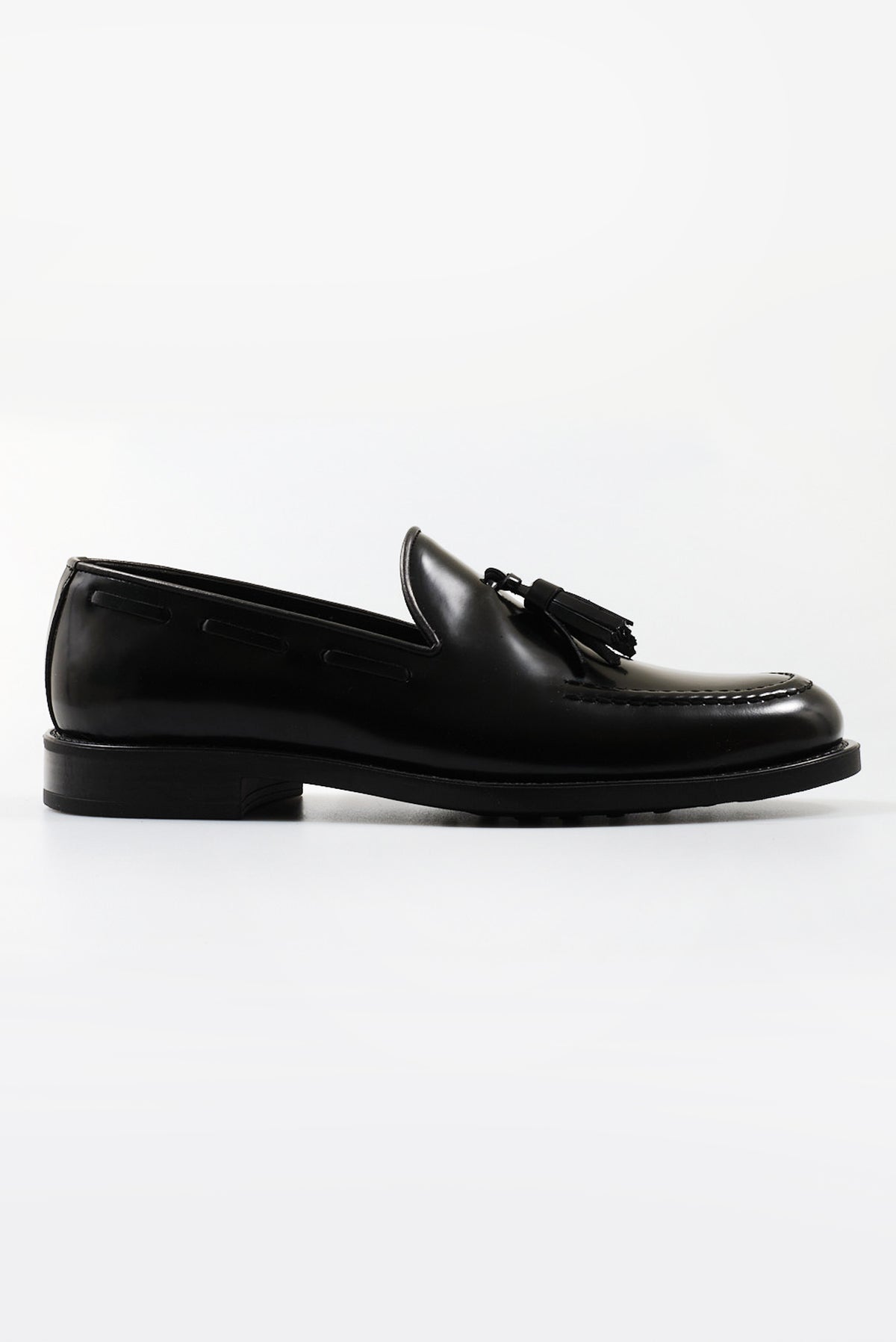 ΑΝΔΡΙΚΑ ΔΕΡΜΑΤΙΝΑ ΥΠΟΔΗΜΑΤΑ LOAFERS TASSEL PORTOBELLO'S ΣΕ ΜΑΥΡΟ ΧΡΩΜΑ