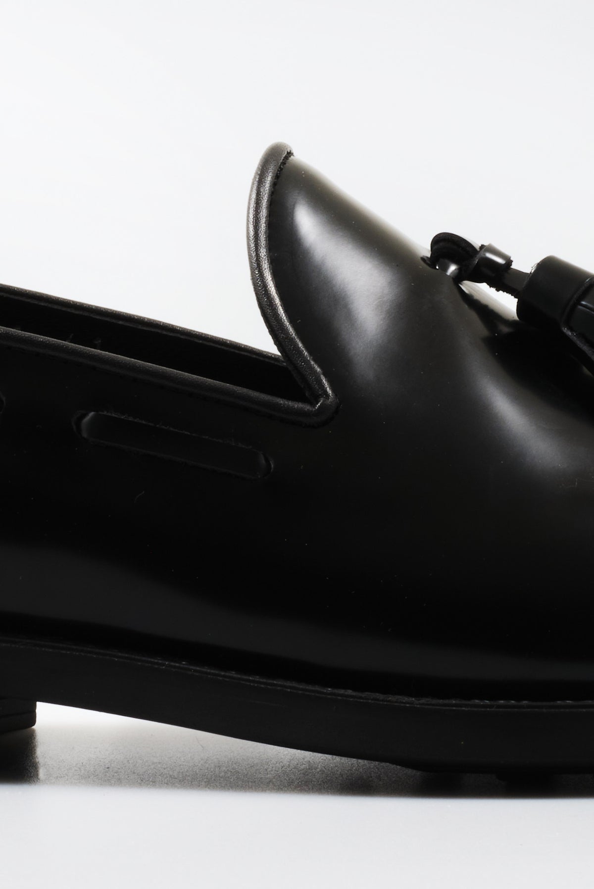 ΑΝΔΡΙΚΑ ΔΕΡΜΑΤΙΝΑ ΥΠΟΔΗΜΑΤΑ LOAFERS TASSEL PORTOBELLO'S ΣΕ ΜΑΥΡΟ ΧΡΩΜΑ
