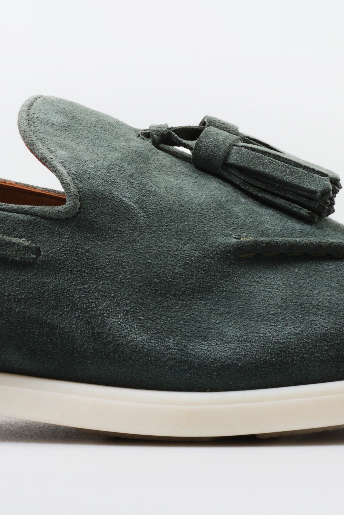 ΑΝΔΡΙΚΑ ΔΕΡΜΑΤΙΝΑ SUEDE ΥΠΟΔΗΜΑΤΑ LOAFERS TASSEL PORTOBELLO'S ΣΤΟ ΧΡΩΜΑ ΤΗΣ ΜΕΝΤΑΣ