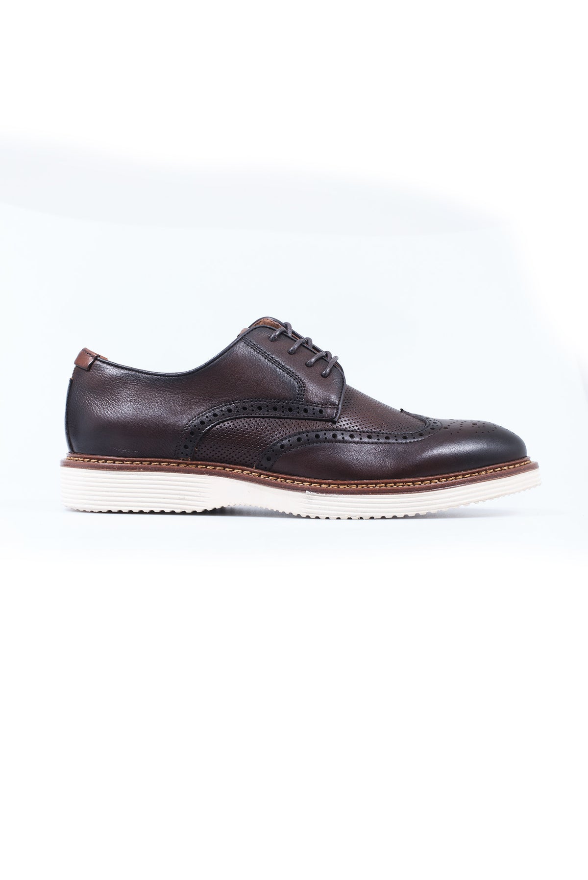 ΑΝΔΡΙΚΑ ΚΑΦΕ ΔΕΡΜΑΤΙΝΑ DERBY FULL BROGUES ΥΠΟΔΗΜΑΤΑ PORTOBELLO'S