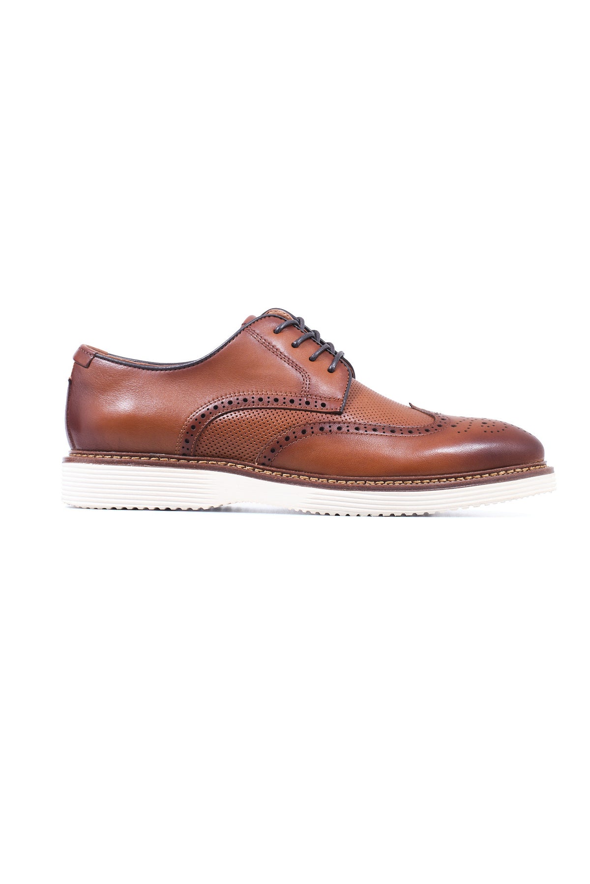 ΑΝΔΡΙΚΑ ΤΑΜΠΑ ΔΕΡΜΑΤΙΝΑ DERBY FULL BROGUES ΥΠΟΔΗΜΑΤΑ PORTOBELLO'S