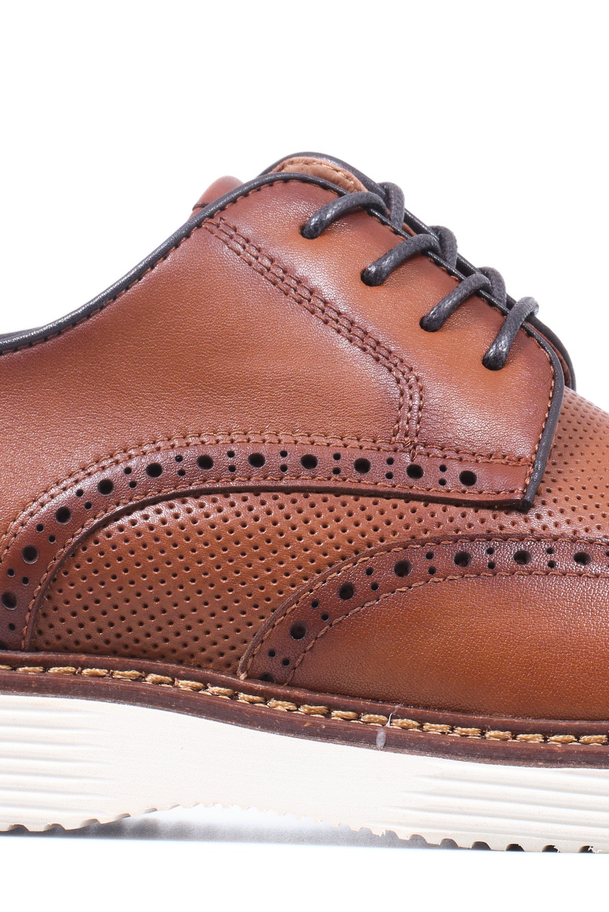 ΑΝΔΡΙΚΑ ΤΑΜΠΑ ΔΕΡΜΑΤΙΝΑ DERBY FULL BROGUES ΥΠΟΔΗΜΑΤΑ PORTOBELLO'S