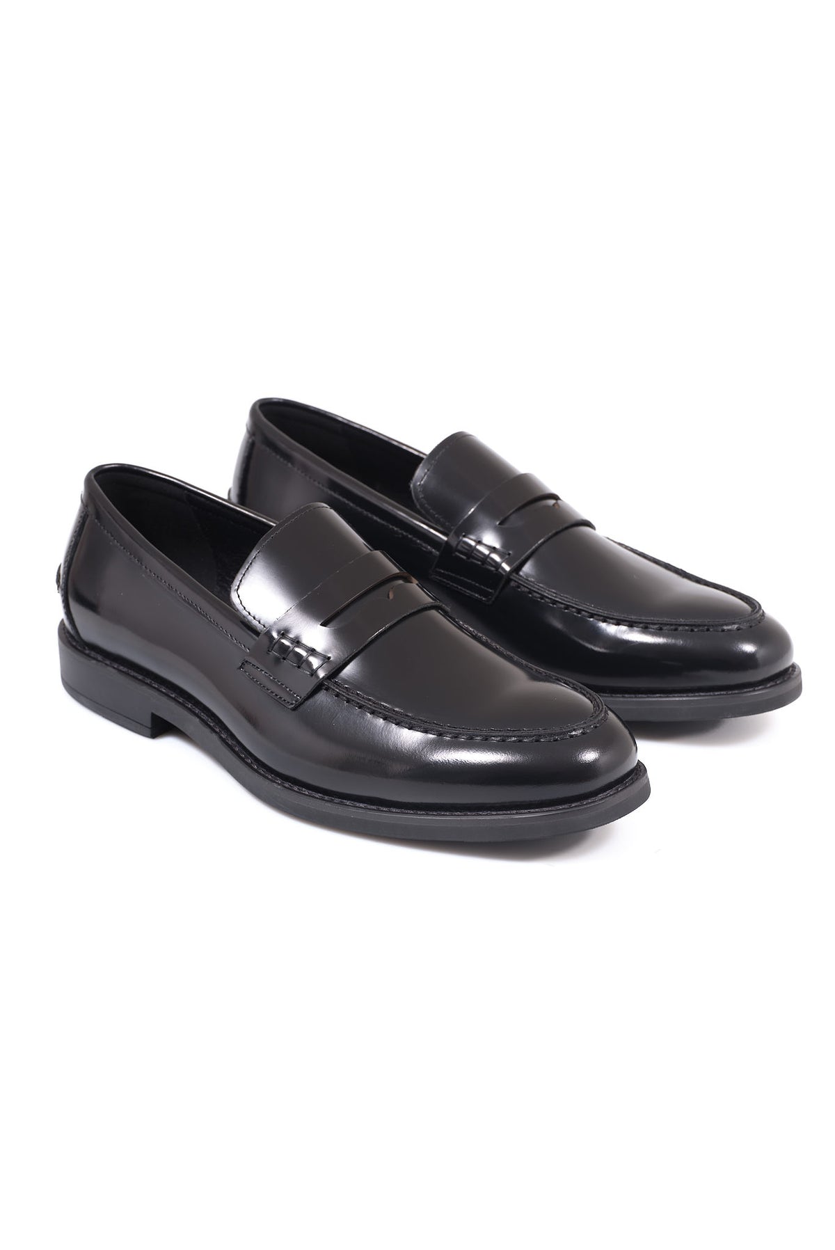 ΑΝΔΡΙΚΑ ΜΑΥΡΑ ΔΕΡΜΑΤΙΝΑ ΥΠΟΔΗΜΑΤΑ LOAFERS PORTOBELLO'S