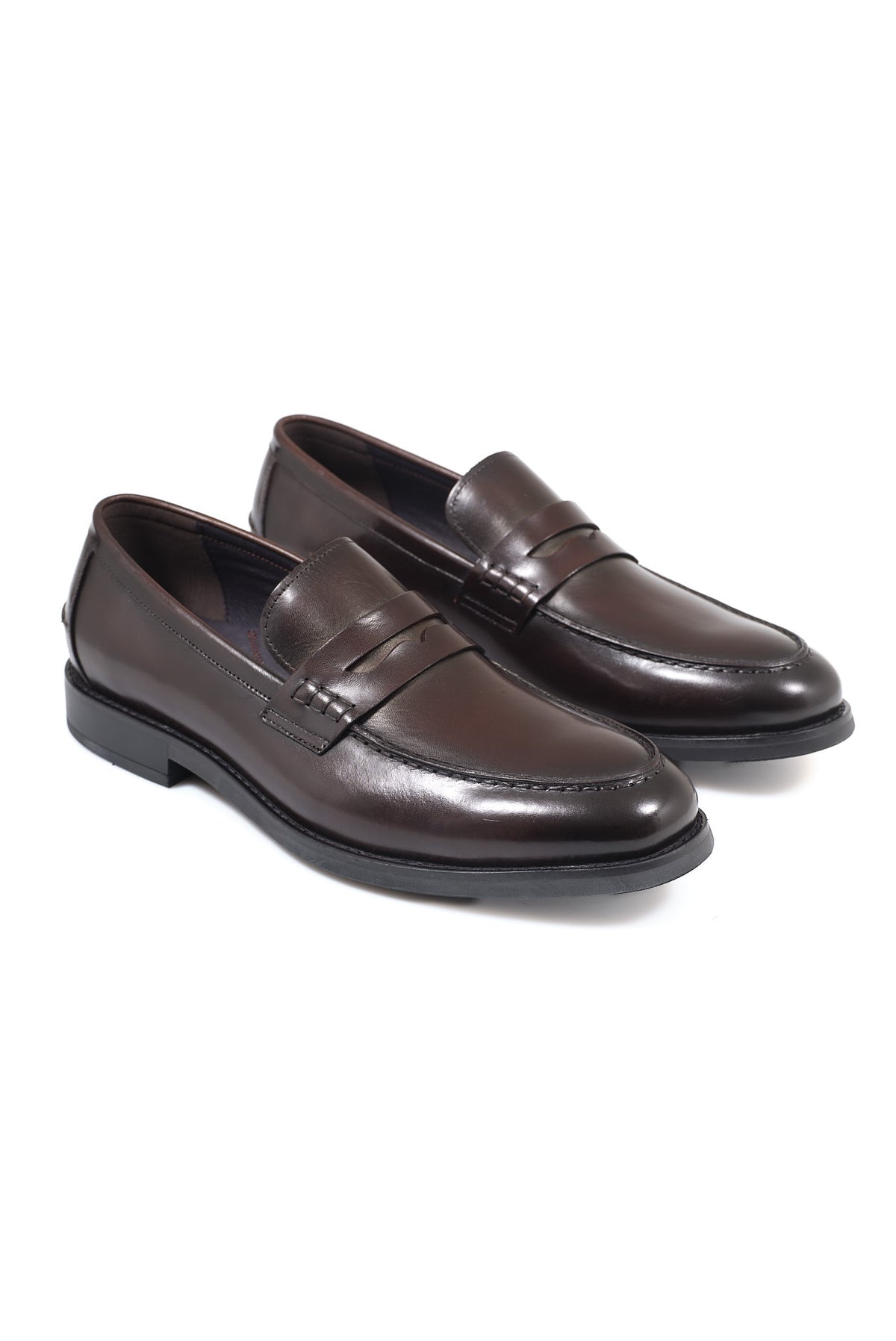 ΑΝΔΡΙΚΑ ΔΕΡΜΑΤΙΝΑ ΥΠΟΔΗΜΑΤΑ LOAFERS ΣΕ ΚΑΦΕ ΑΠΟΧΡΩΣΗ PORTOBELLO'S
