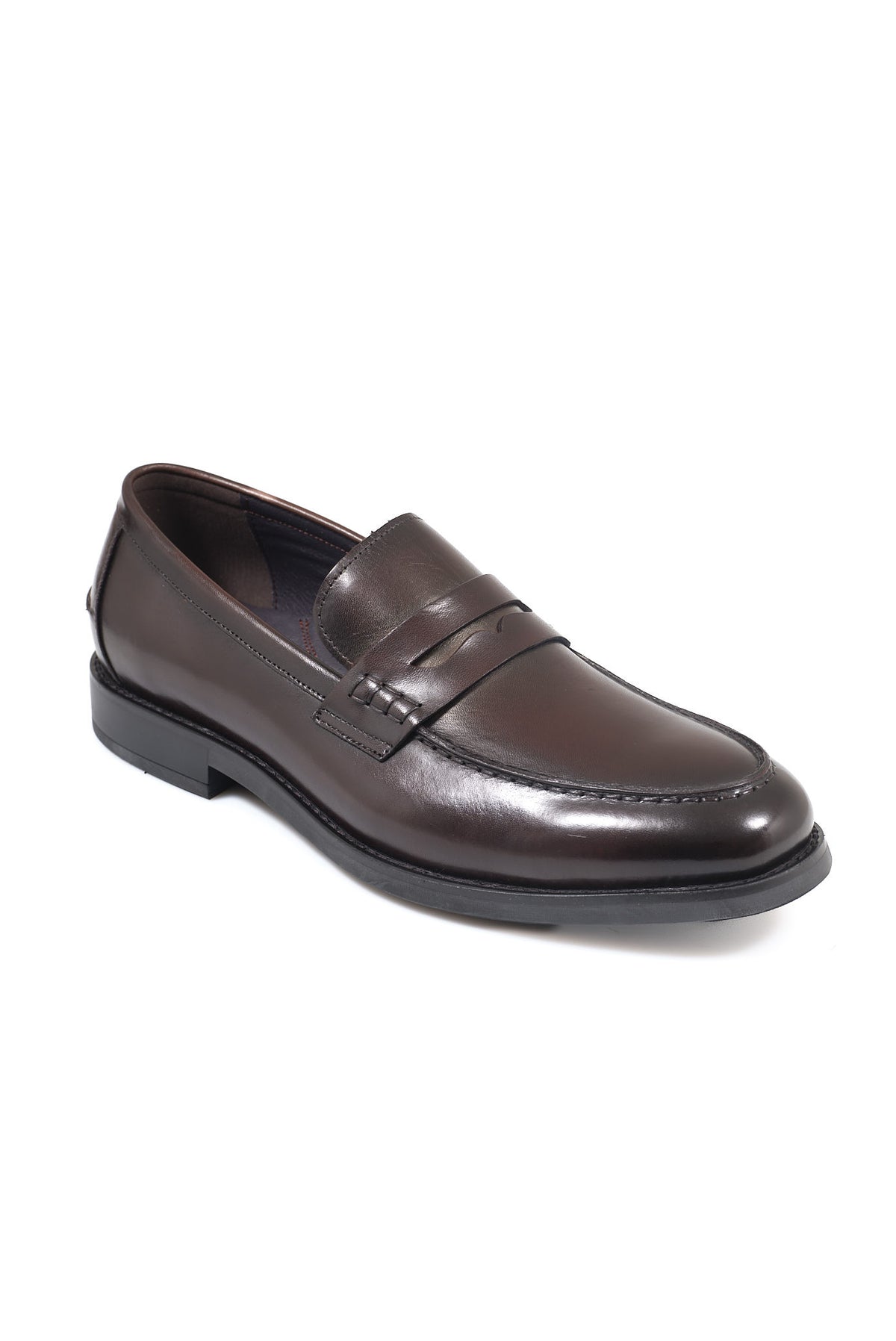 ΑΝΔΡΙΚΑ ΔΕΡΜΑΤΙΝΑ ΥΠΟΔΗΜΑΤΑ LOAFERS ΣΕ ΚΑΦΕ ΑΠΟΧΡΩΣΗ PORTOBELLO'S