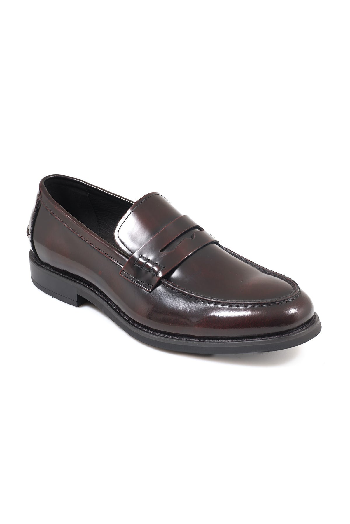 ΑΝΔΡΙΚΑ ΔΕΡΜΑΤΙΝΑ ΥΠΟΔΗΜΑΤΑ LOAFERS ΣΕ ΜΠΟΡΝΤΟ ΑΠΟΧΡΩΣΗ PORTOBELLO'S