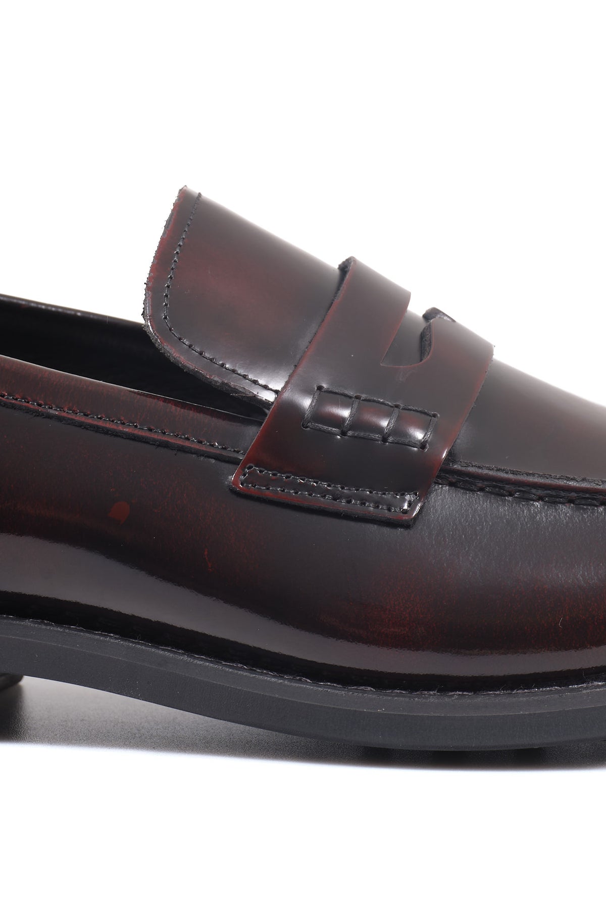 ΑΝΔΡΙΚΑ ΔΕΡΜΑΤΙΝΑ ΥΠΟΔΗΜΑΤΑ LOAFERS ΣΕ ΜΠΟΡΝΤΟ ΑΠΟΧΡΩΣΗ PORTOBELLO'S