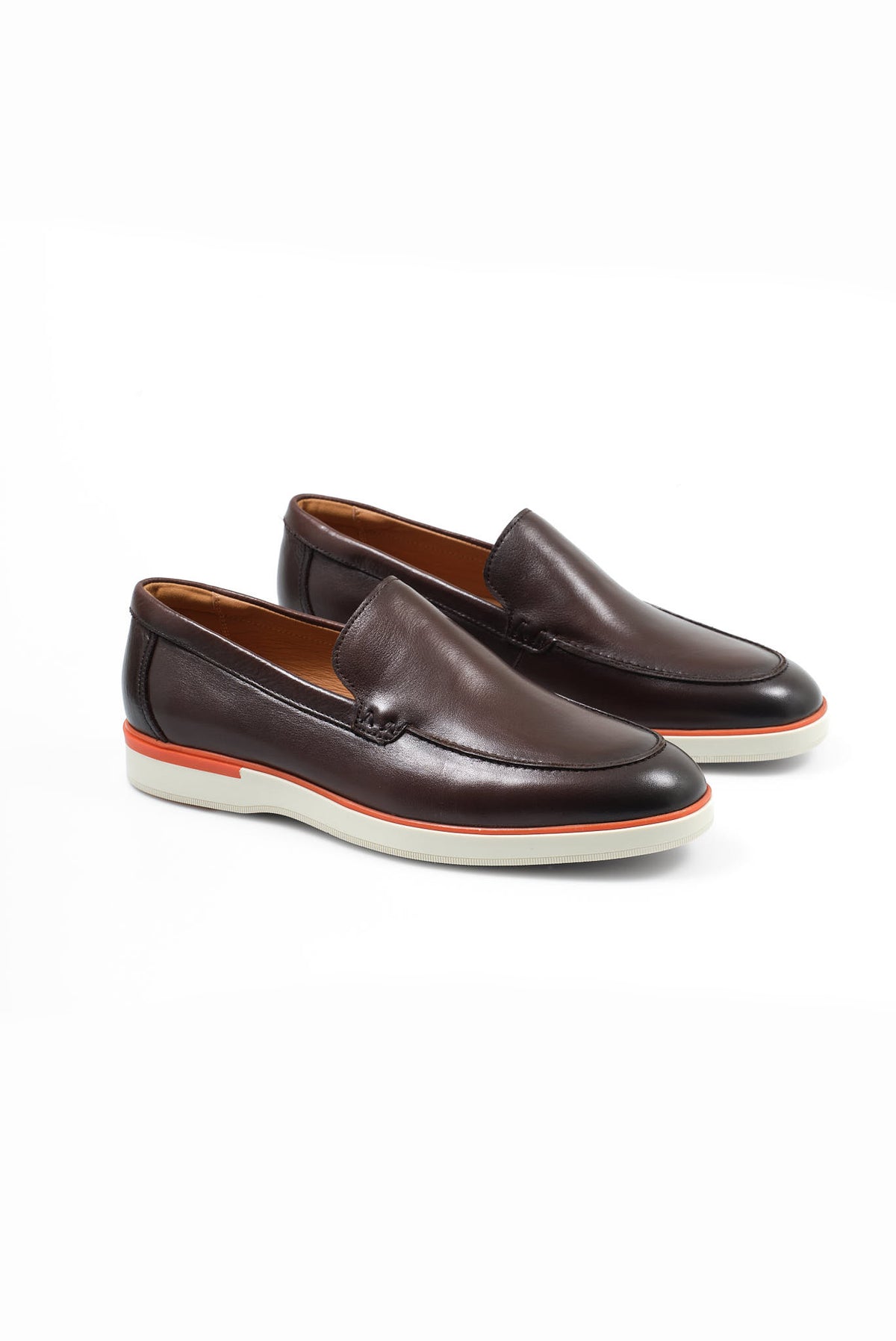 ΑΝΔΡΙΚΑ ΥΠΟΔΗΜΑΤΑ ΔΕΡΜΑΤΙΝΑ LOAFERS PORTOBELLO'S ΣΕ ΚΑΦΕ ΧΡΩΜΑ