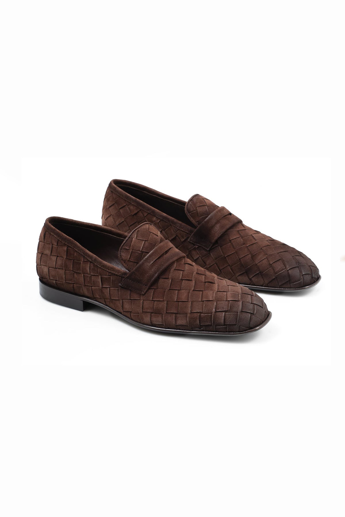 ΑΝΔΡΙΚΑ ΠΛΕΚΤΑ ΔΕΡΜΑΤΙΝΑ ΥΠΟΔΗΜΑΤΑ LOAFERS ALEXANDER HOTTO ΣΕ ΚΑΦΕ ΧΡΩΜΑ
