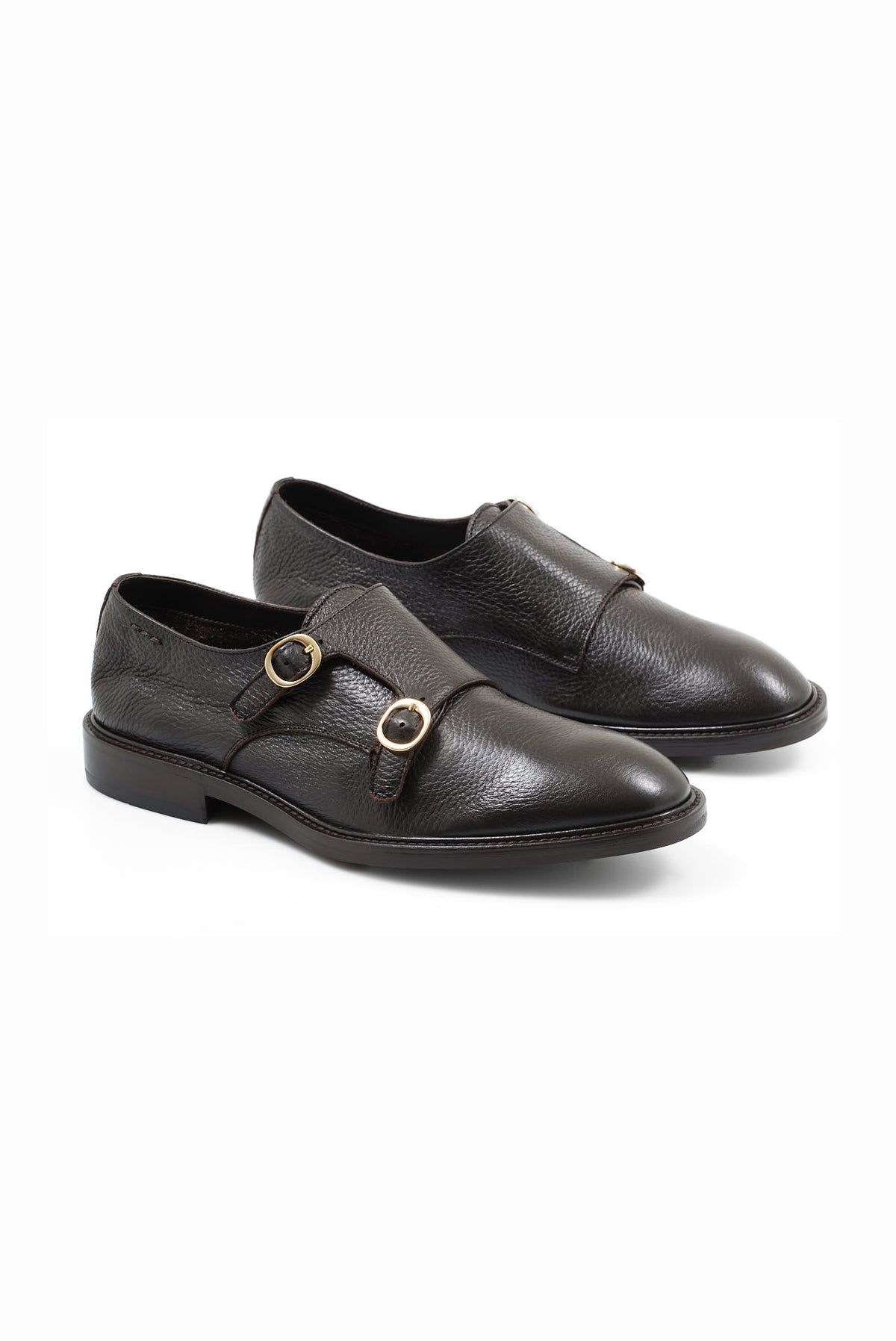 ΑΝΔΡΙΚΑ ΔΕΡΜΑΤΙΝΑ ΥΠΟΔΗΜΑΤΑ ΑLEXANDER HOTTO MONK STRAPS ΣΕ ΚΑΦΕ ΧΡΩΜΑ