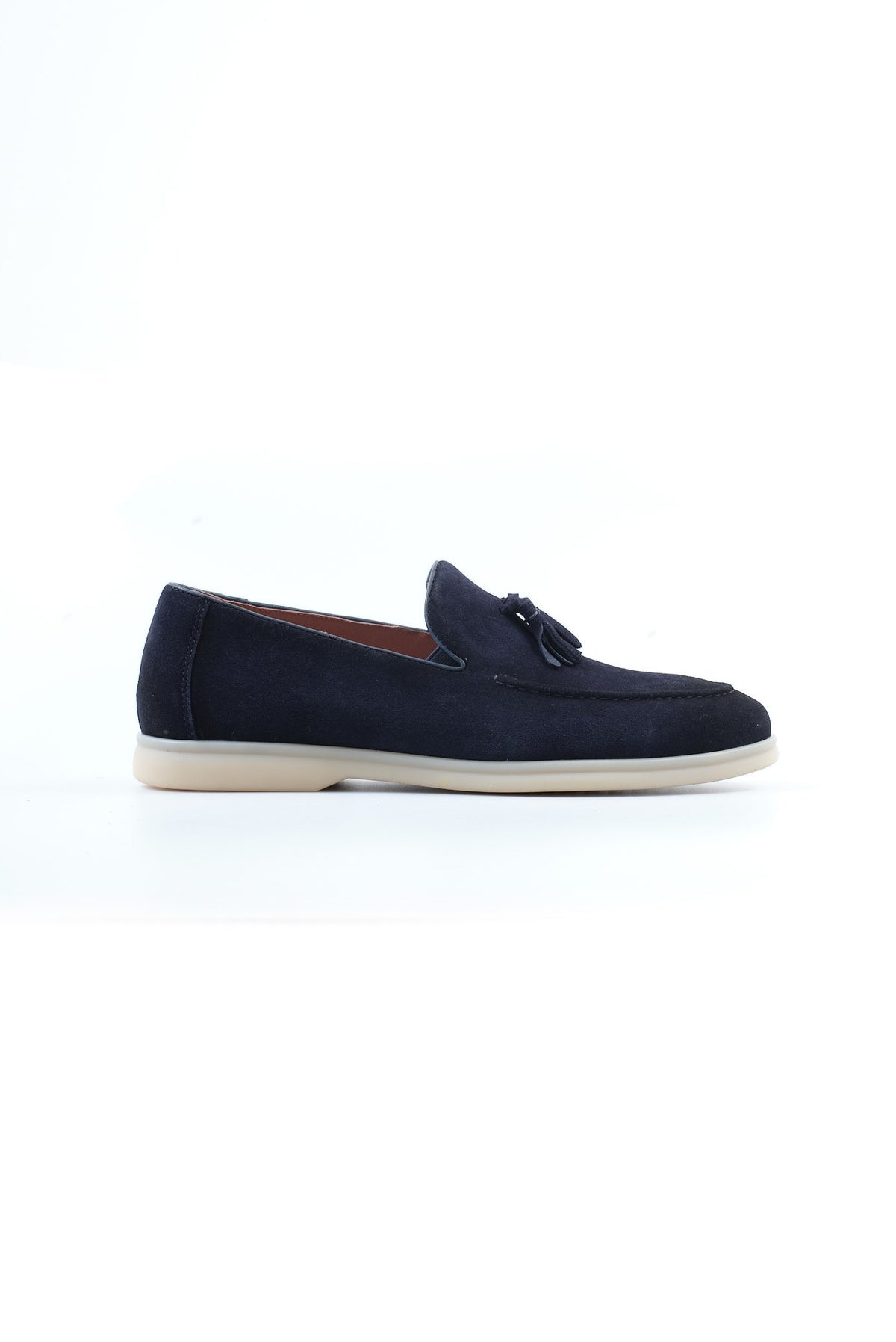 ΑΝΔΡΙΚΑ ΔΕΡΜΑΤΙΝΑ SUEDE TASSEL LOAFERS ΥΠΟΔΗΜΑΤΑ PORTOBELLO'S ΣΕ ΜΠΛΕ ΧΡΩΜΑ
