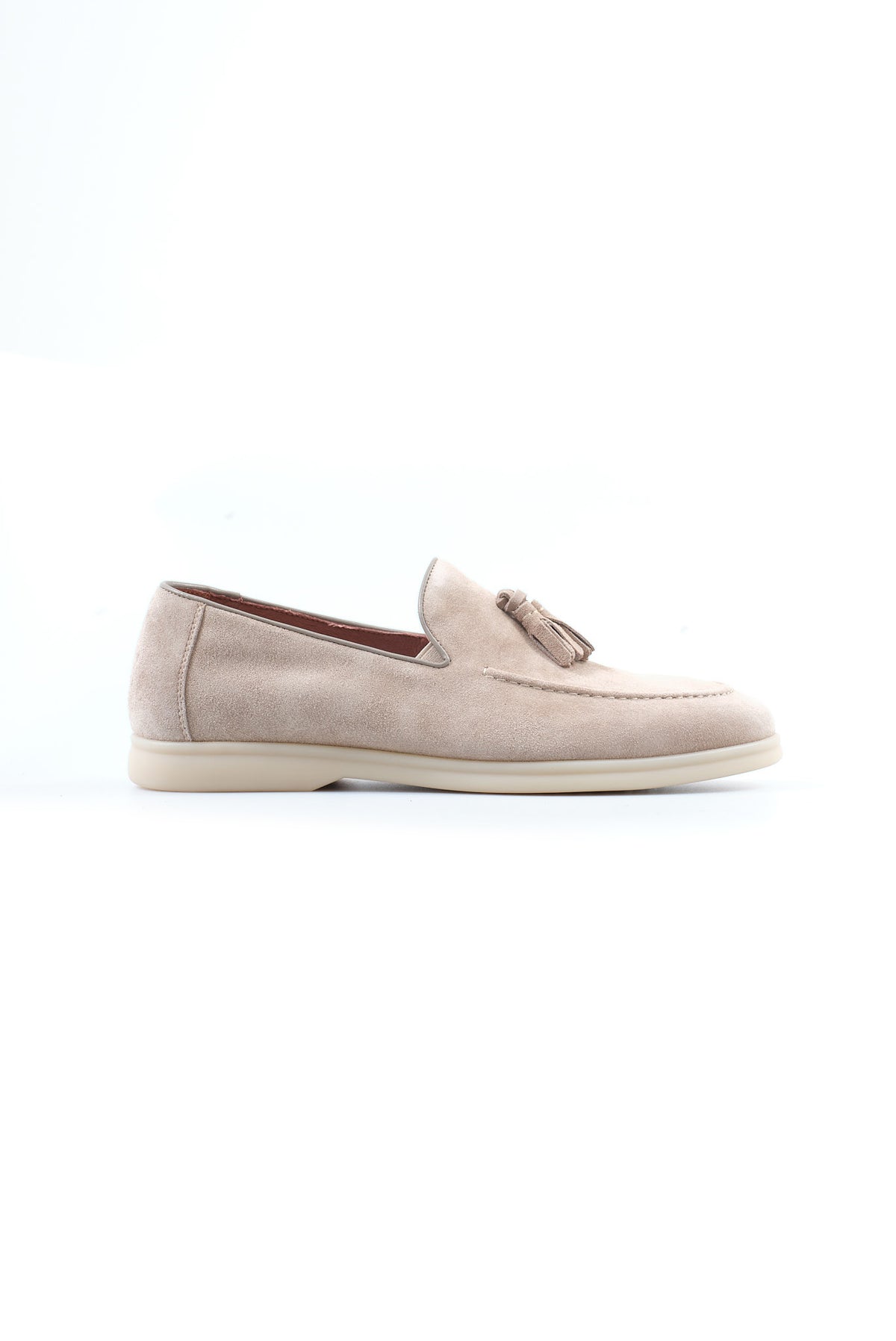ΑΝΔΡΙΚΑ ΔΕΡΜΑΤΙΝΑ SUEDE TASSEL LOAFERS ΥΠΟΔΗΜΑΤΑ PORTOBELLO'S ΣΕ ΜΠΕΖ ΣΚΟΥΡΟ ΧΡΩΜΑ
