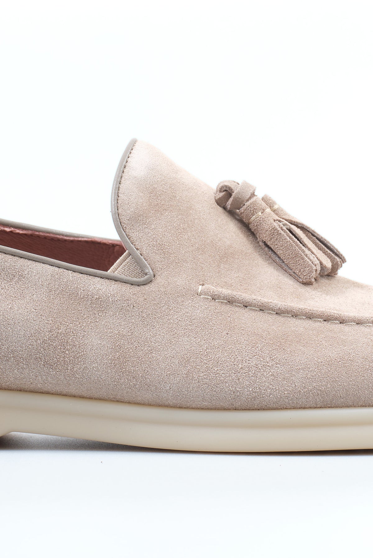 ΑΝΔΡΙΚΑ ΔΕΡΜΑΤΙΝΑ SUEDE TASSEL LOAFERS ΥΠΟΔΗΜΑΤΑ PORTOBELLO'S ΣΕ ΜΠΕΖ ΣΚΟΥΡΟ ΧΡΩΜΑ