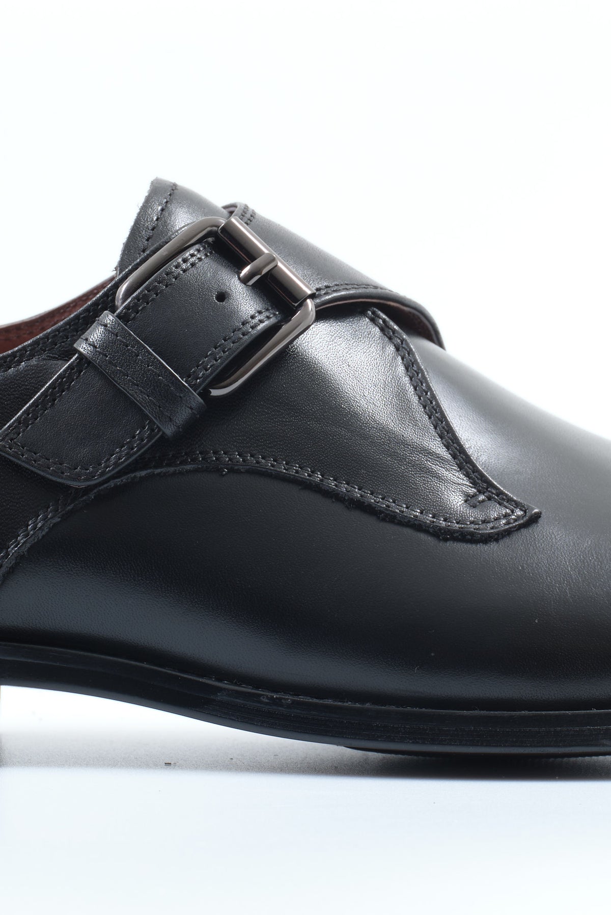ΑΝΔΡΙΚΑ ΜΑΥΡΑ ΔΕΡΜΑΤΙΝΑ MONK STRAP ΥΠΟΔΗΜΑΤΑ PORTOBELLO'S