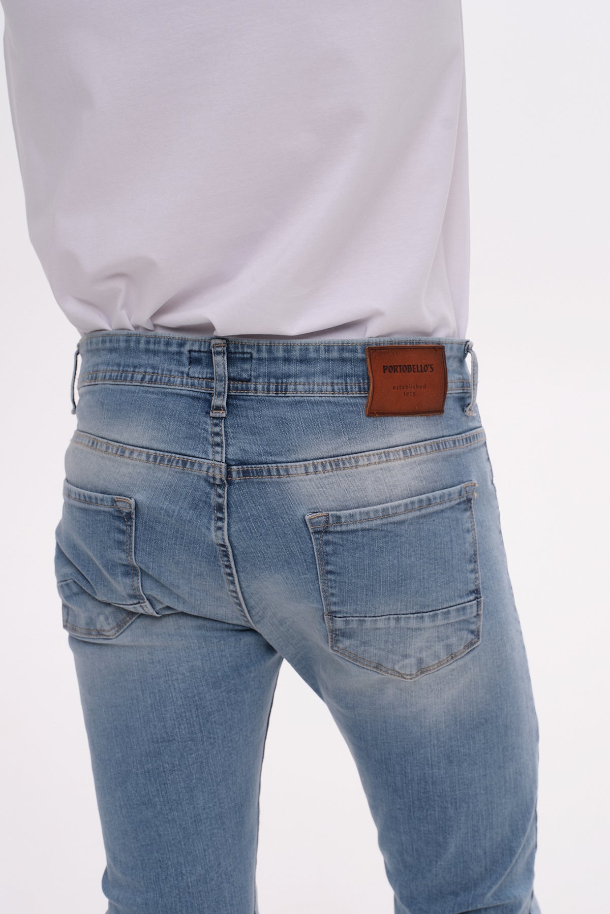ΑΝΔΡΙΚΟ JEAN PORTOBELLO'S ΣΕ ΜΠΛΕ ΑΝΟΙΧΤΟ SLIM FIT