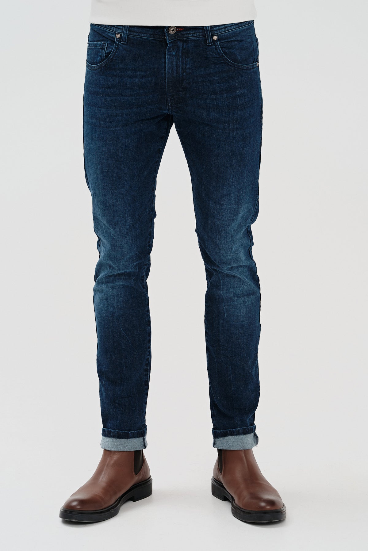 ΑΝΔΡΙΚΟ JEAN PORTOBELLO'S ΣΕ ΜΠΛΕ ΧΡΩΜΑ MODERN FIT