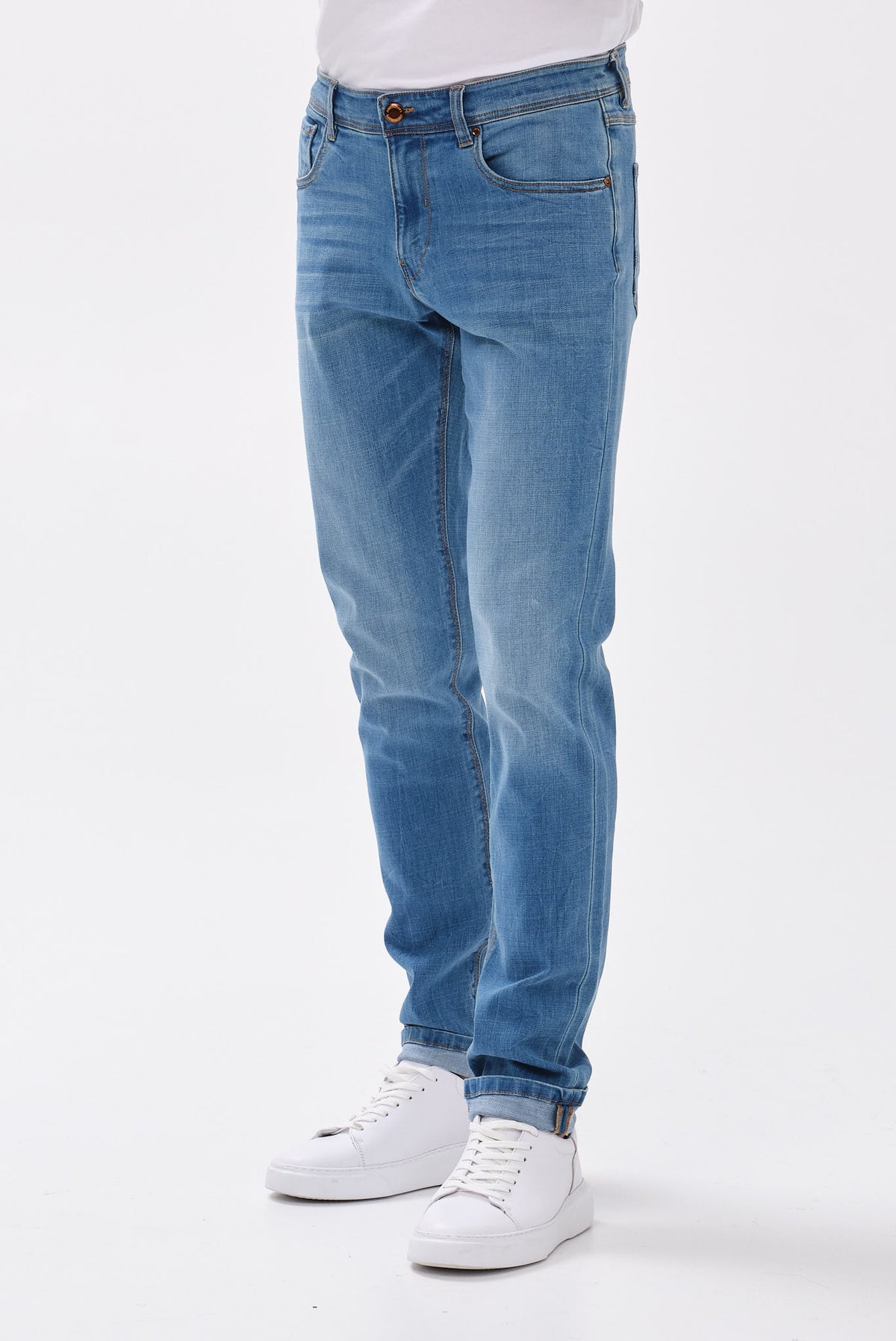ΑΝΔΡΙΚΟ JEAN PORTOBELLO'S ΣΕ ΜΠΛΕ ΧΡΩΜΑ REGULAR FIT