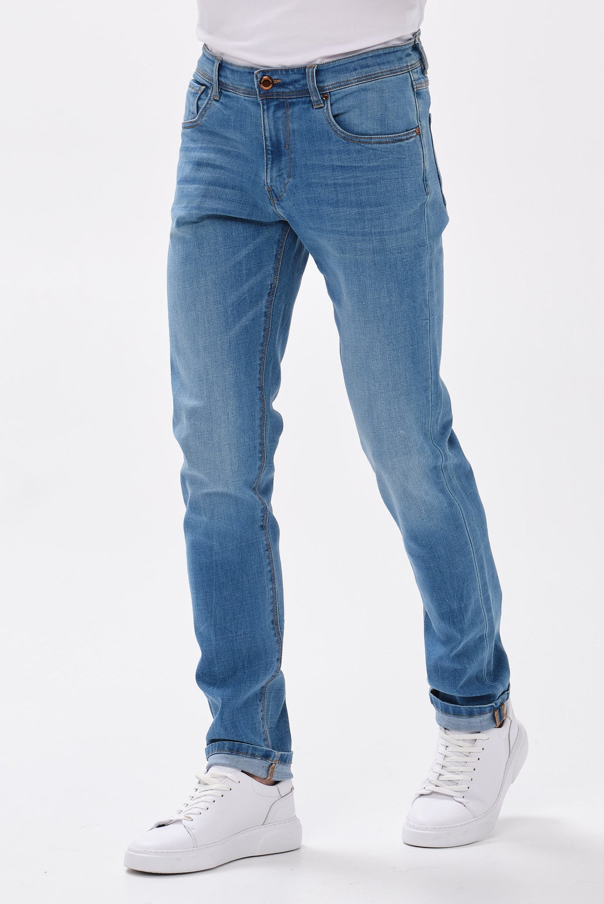 ΑΝΔΡΙΚΟ JEAN PORTOBELLO'S ΣΕ ΜΠΛΕ ΧΡΩΜΑ REGULAR FIT