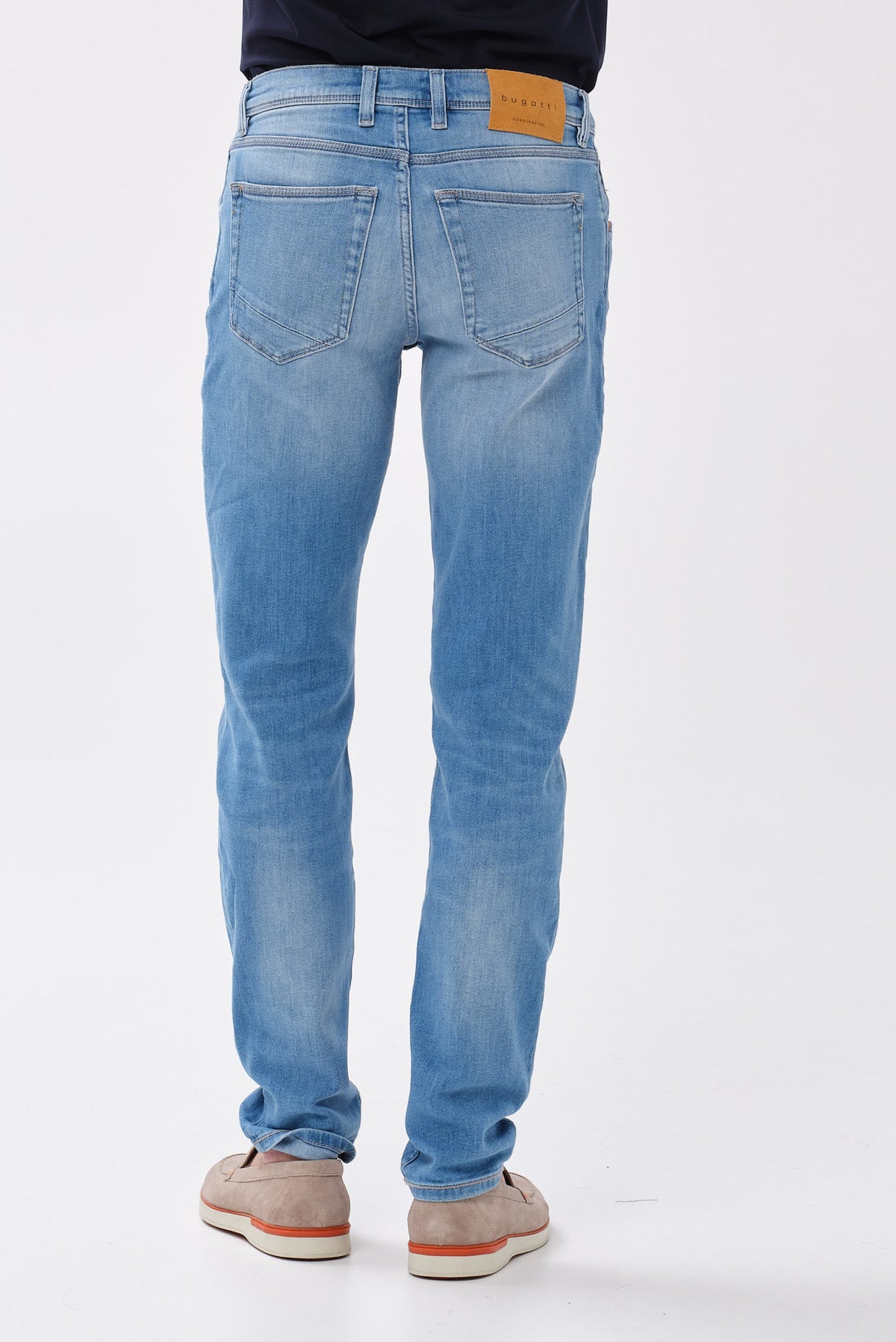 ΑΝΔΡΙΚΟ JEAN BUGGATI ΣΕ ΣΙΕΛ ΧΡΩΜΑ ME TEΧΝΗΤΗ ΦΘΟΡΑ REGULAR FIT