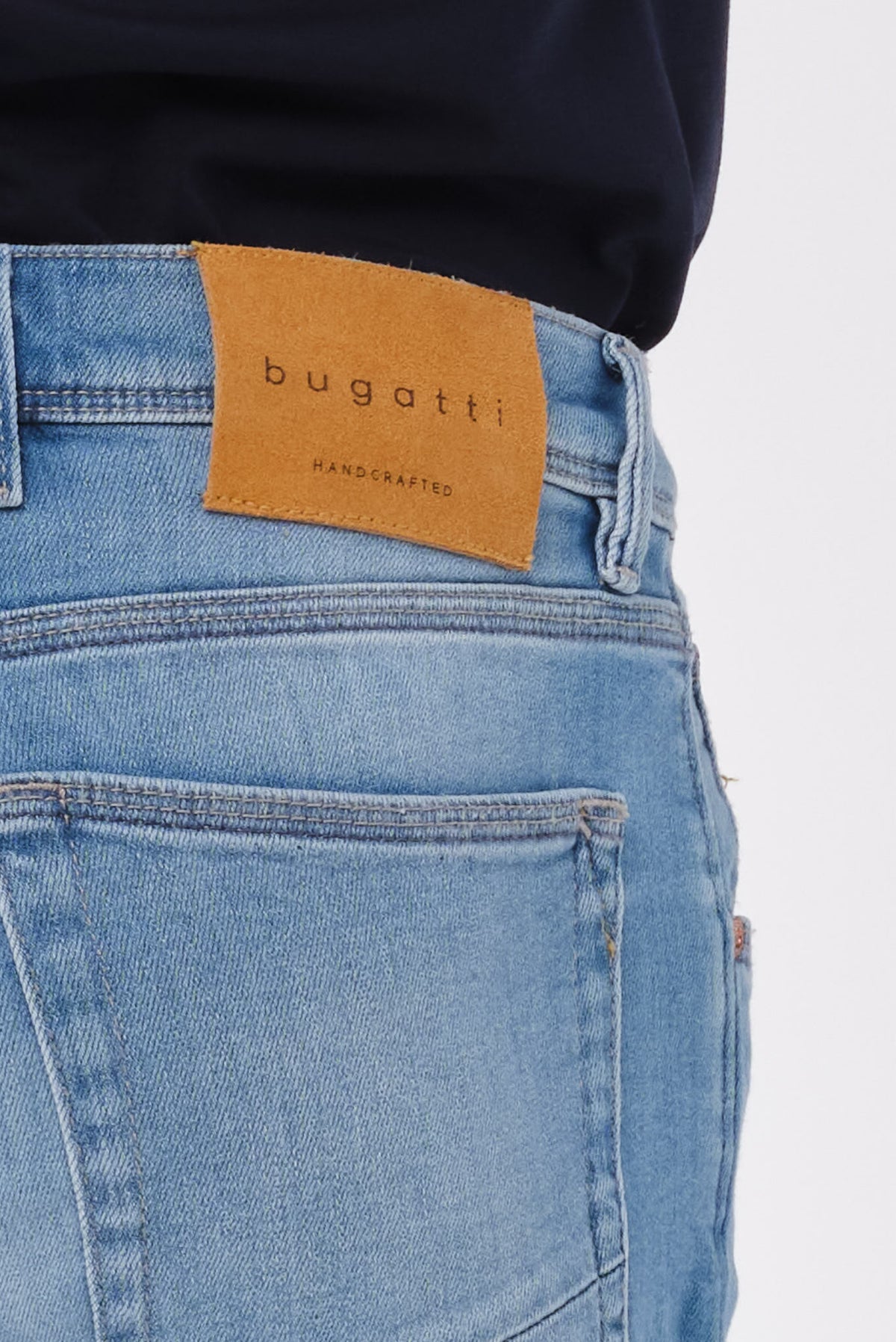 ΑΝΔΡΙΚΟ JEAN BUGGATI ΣΕ ΣΙΕΛ ΧΡΩΜΑ ME TEΧΝΗΤΗ ΦΘΟΡΑ REGULAR FIT