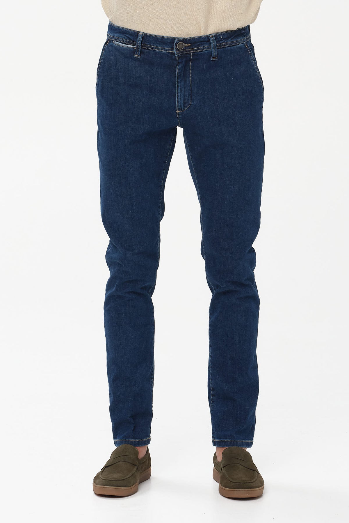 ΑΝΔΡΙΚΟ ΜΠΛΕ ΣΚΟΥΡΟ JEAN CHINOS FOUR TEN MODERN FIT