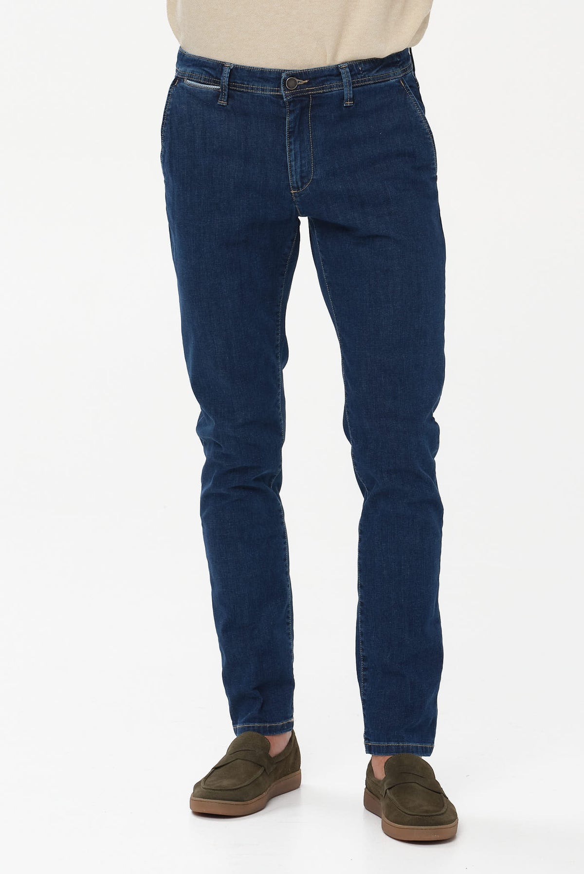 ΑΝΔΡΙΚΟ ΜΠΛΕ ΣΚΟΥΡΟ JEAN CHINOS FOUR TEN MODERN FIT