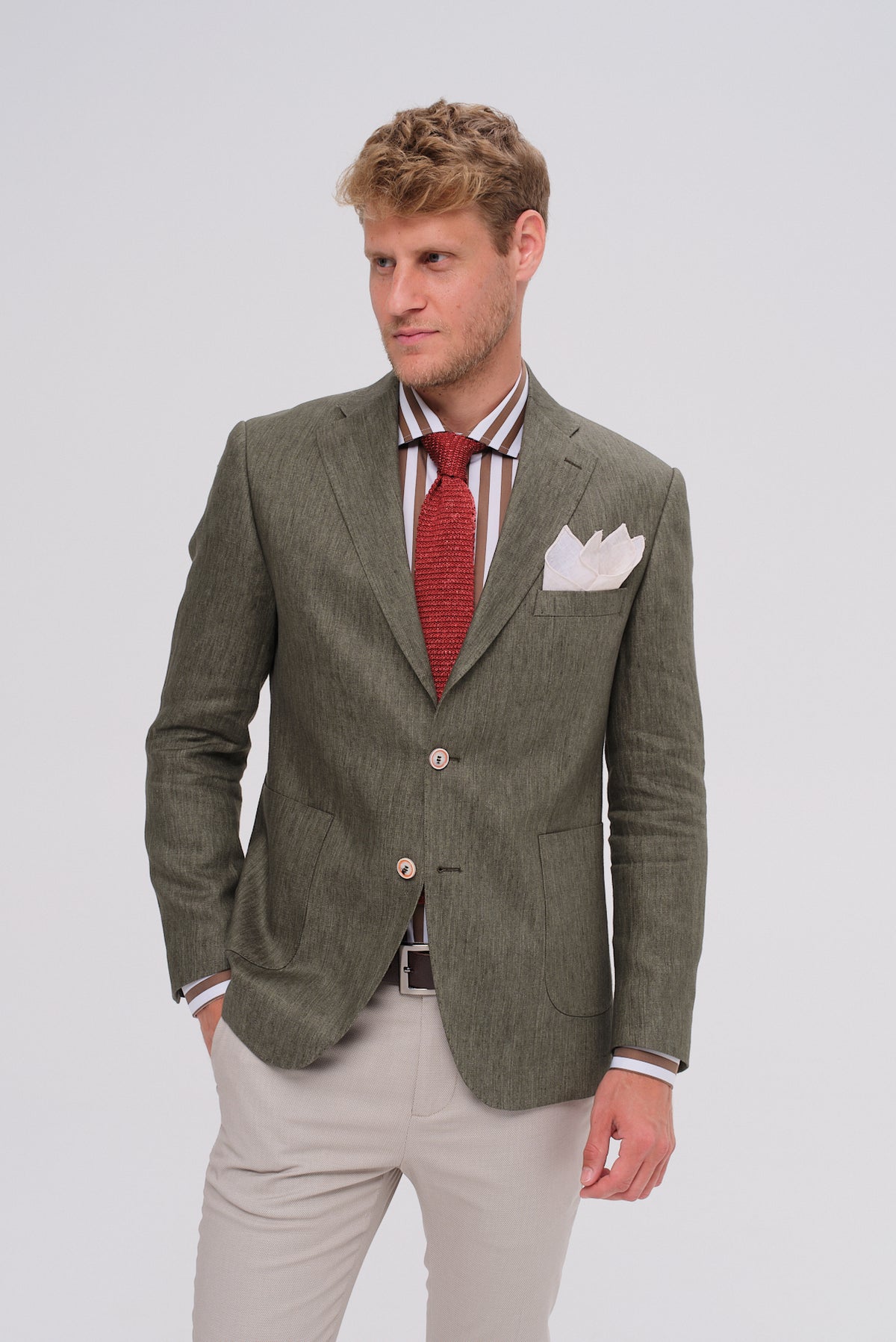 ΑΝΔΡΙΚΟ ΛΙΝΟ ΣΑΚΑΚΙ ΛΑΔΙ PORTOBELLO'S SLIM FIT