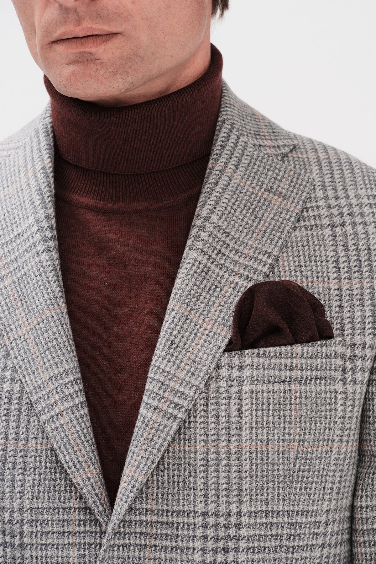 ΑΝΔΡΙΚΟ LIGHT GREY ΜΑΛΛΙΝΟ VITALE BARBERIS CANONICO ΣΑΚΑΚΙ PORTOBELLO'S SLIM FIT