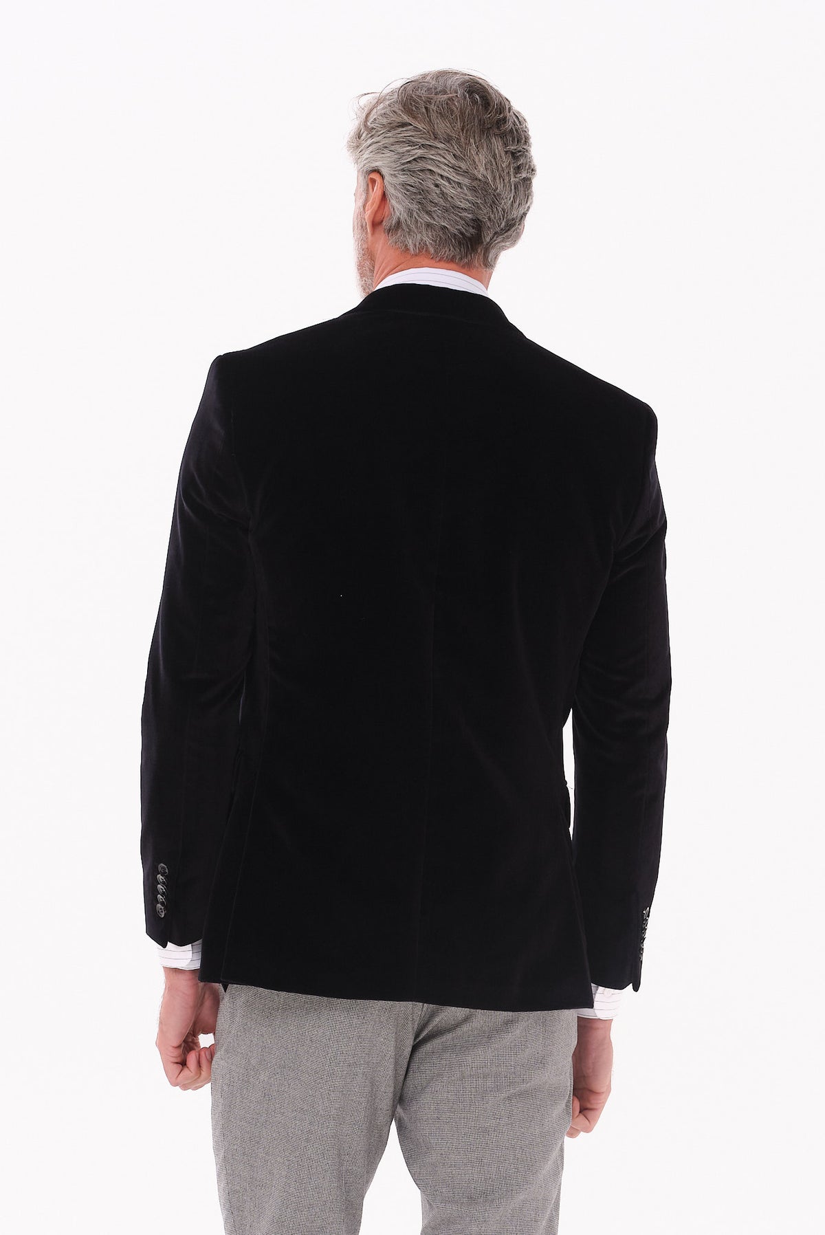 ΑΝΔΡΙΚΟ ΜΑΥΡΟ ΒΕΛΟΥΔΙΝΟ ΣΑΚΑΚΙ SLIM FIT