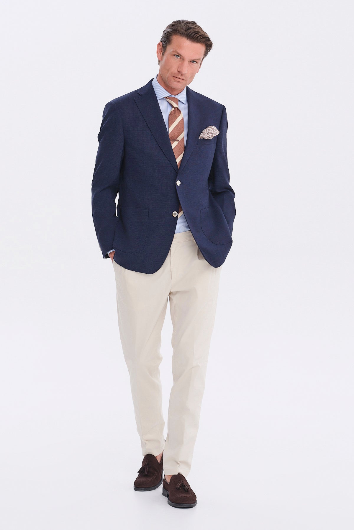 ΑΝΔΡΙΚΟ REGULAR FIT ΣΑΚΑΚΙ ΜΠΛΕ NAVY PORTOBELLO'S