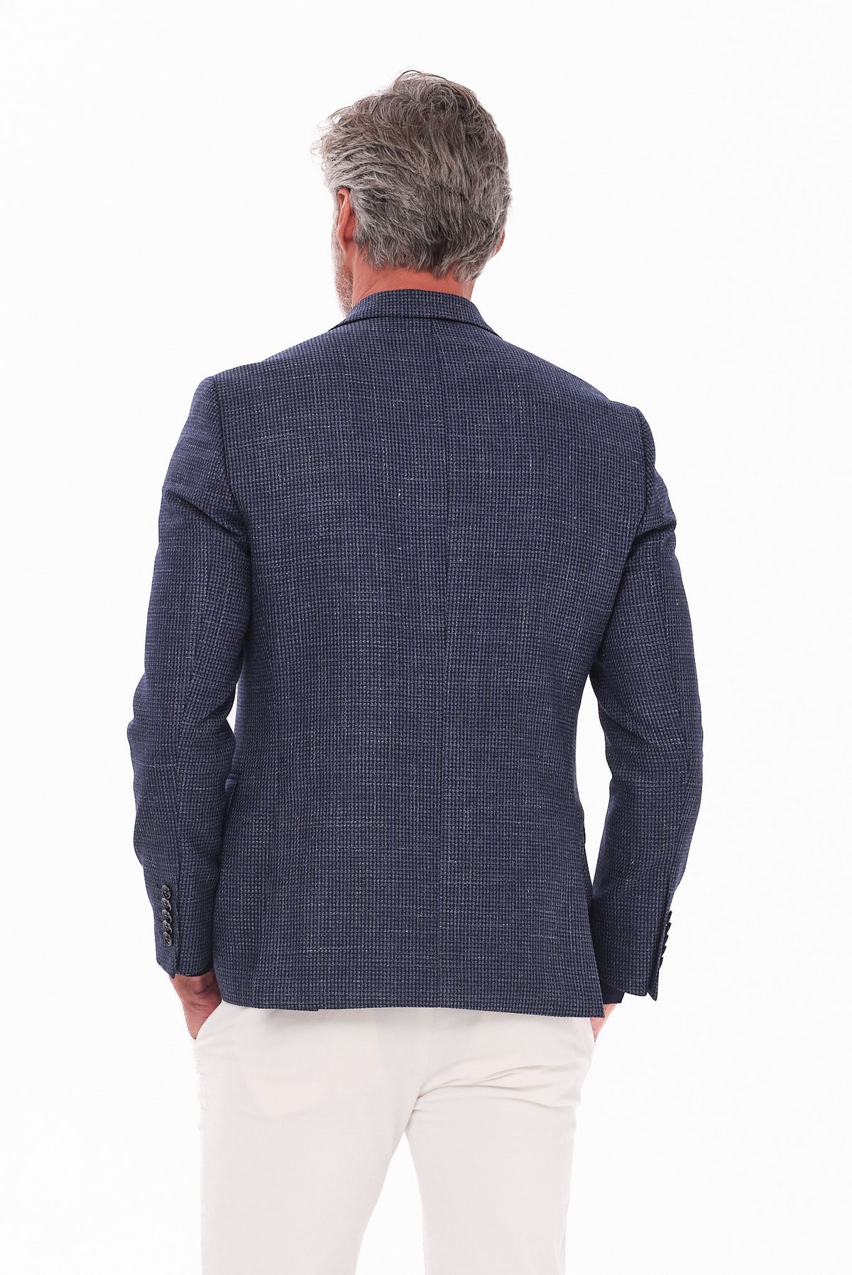 ΑΝΔΡΙΚΟ ΡΑΦ ΣΑΚΑΚΙ PORTOBELLO'S ΜΕ ΜΙΚΡΟΣΧΕΔΙΟ HOUNDTOOTH SLIM FIT