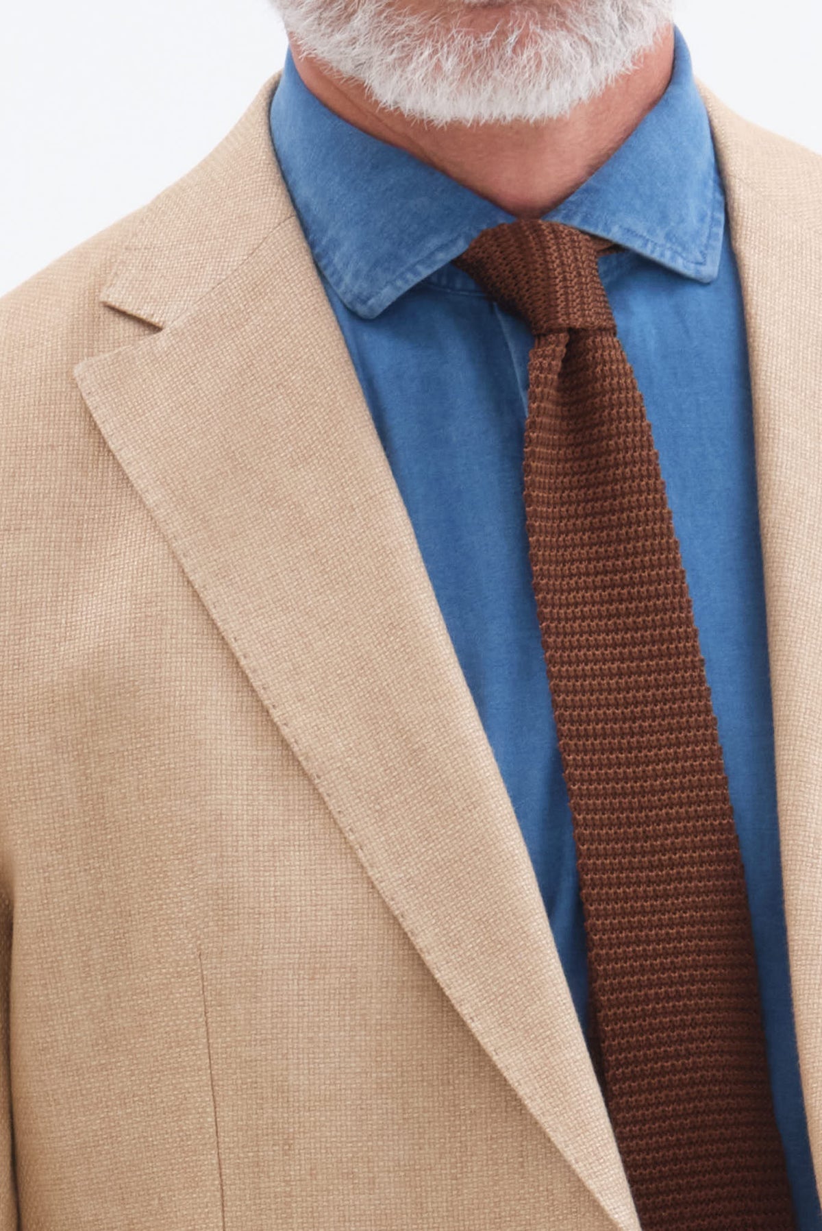 ΑΝΔΡΙΚΟ ΛΙΝΟ ΣΑΚΑΚΙ PORTOBELLO'S ΣΕ ΜΟΥΣΤΑΡΔΙ ΧΡΩΜΑ SLIM FIT