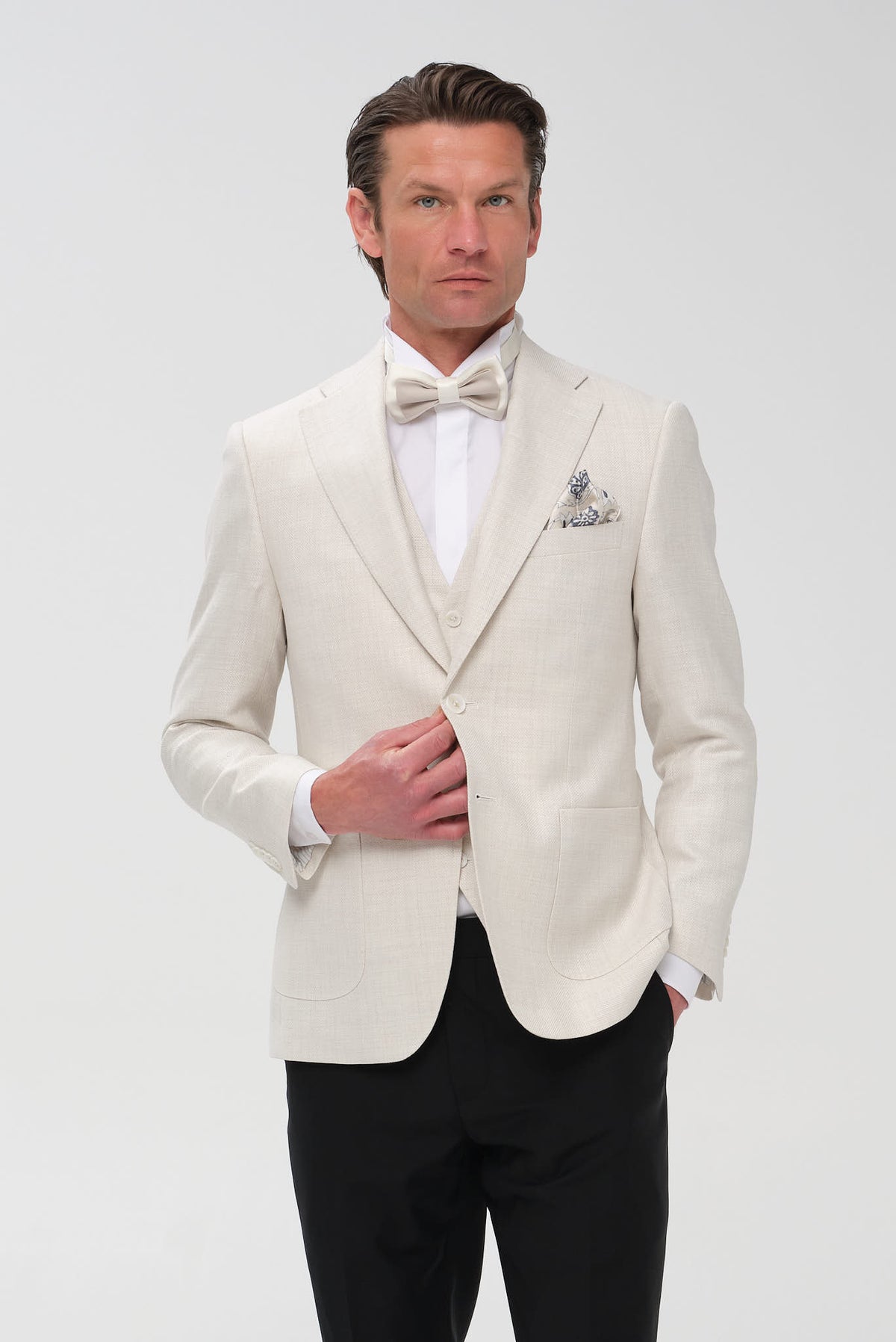 ΑΝΔΡΙΚΟ ΕΚΡΟΥ ΛΙΝΟΒΑΜΒΑΚΟ ΣΑΚΑΚΙ PORTOBELLO'S SLIM FIT