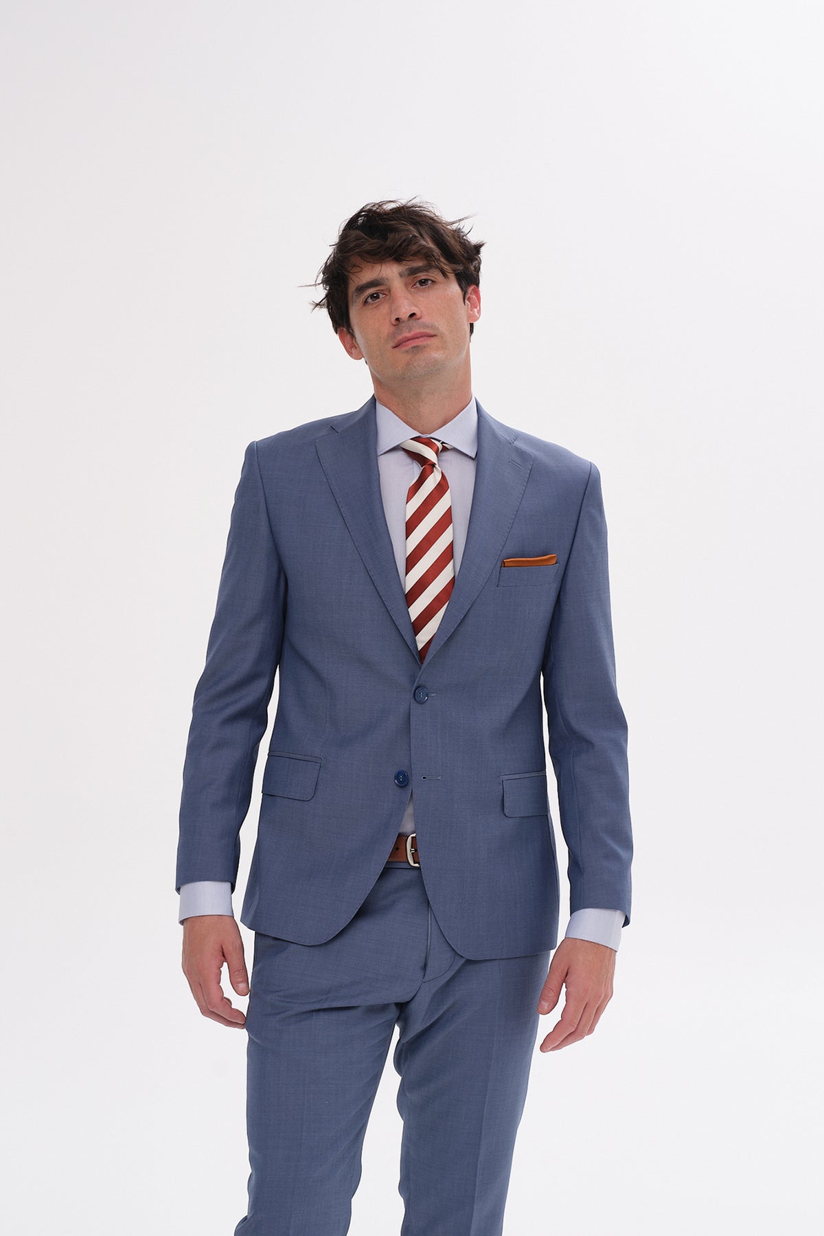 ΑΝΔΡΙΚΟ ΚΟΣΤΟΥΜΙ PORTOBELLO'S ΣΕ ΣΙΕΛ ΑΠΟΧΡΩΣΗ SLIM FIT